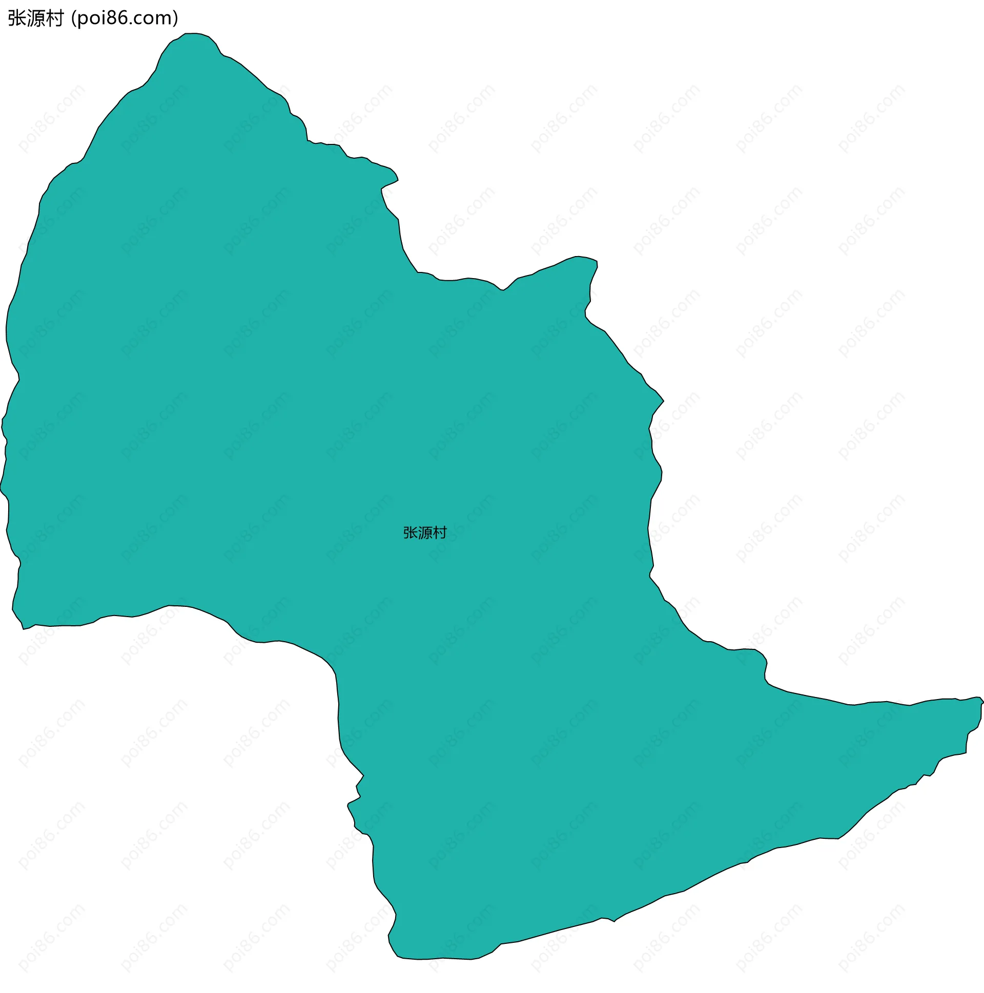 张源村边界地图