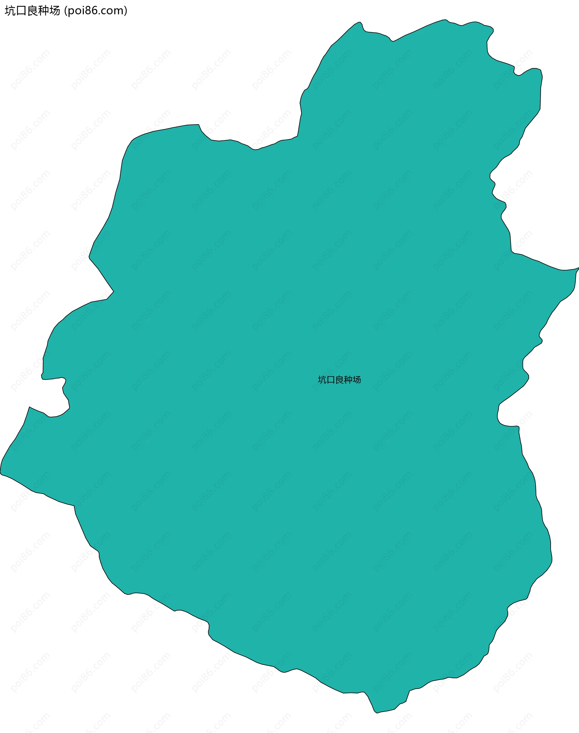 坑口良种场边界地图