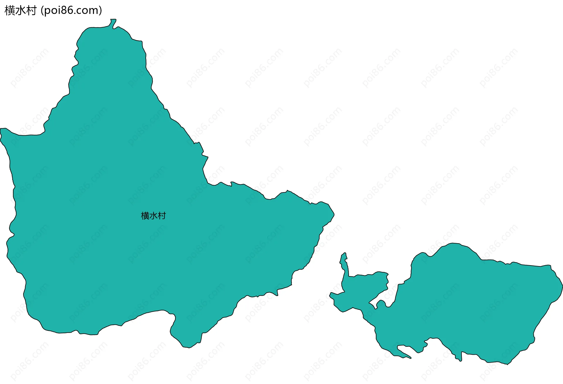 横水村边界地图