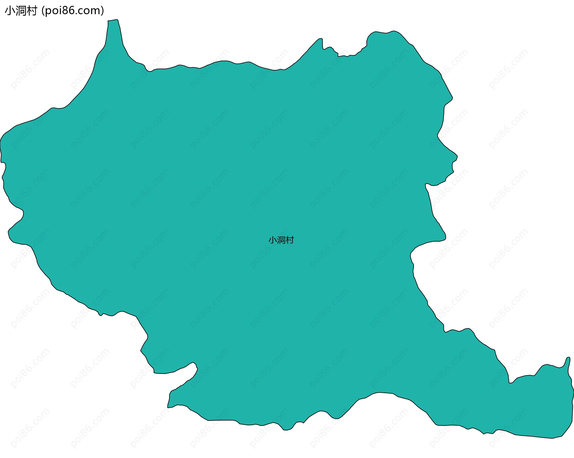 小洞村边界地图