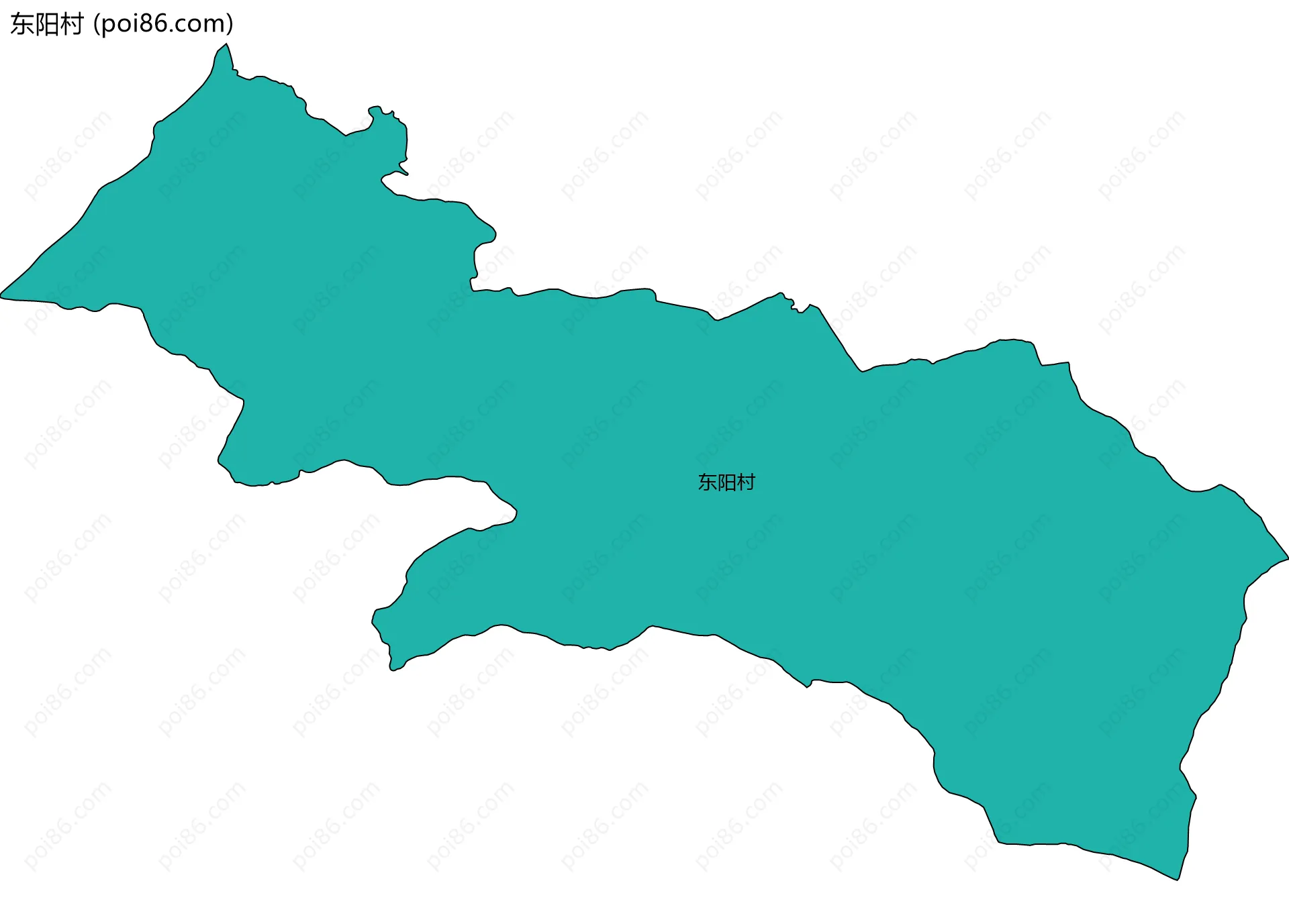 东阳村边界地图