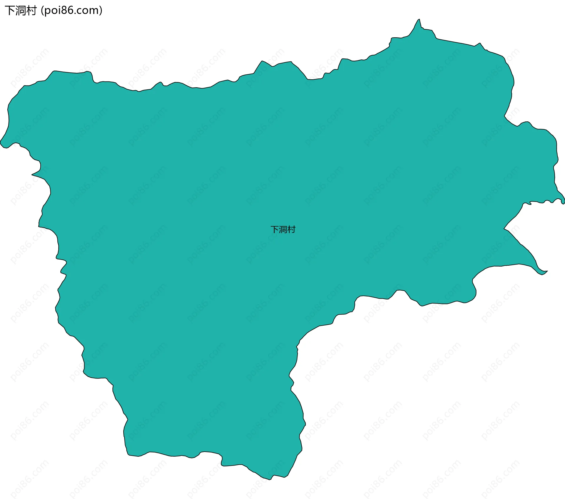 下洞村边界地图