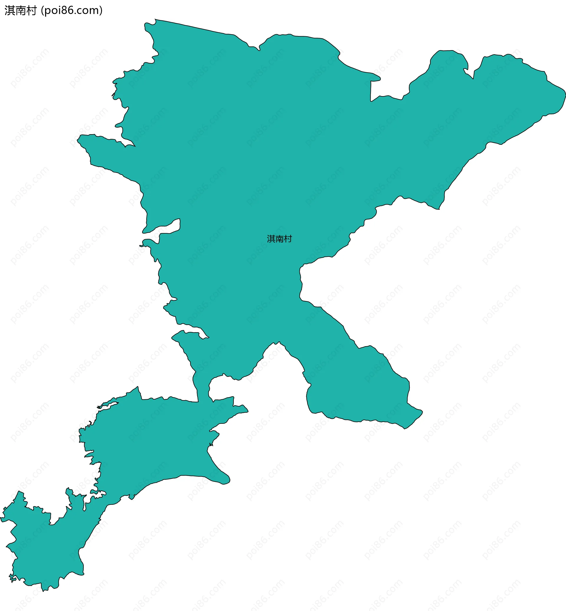 淇南村边界地图