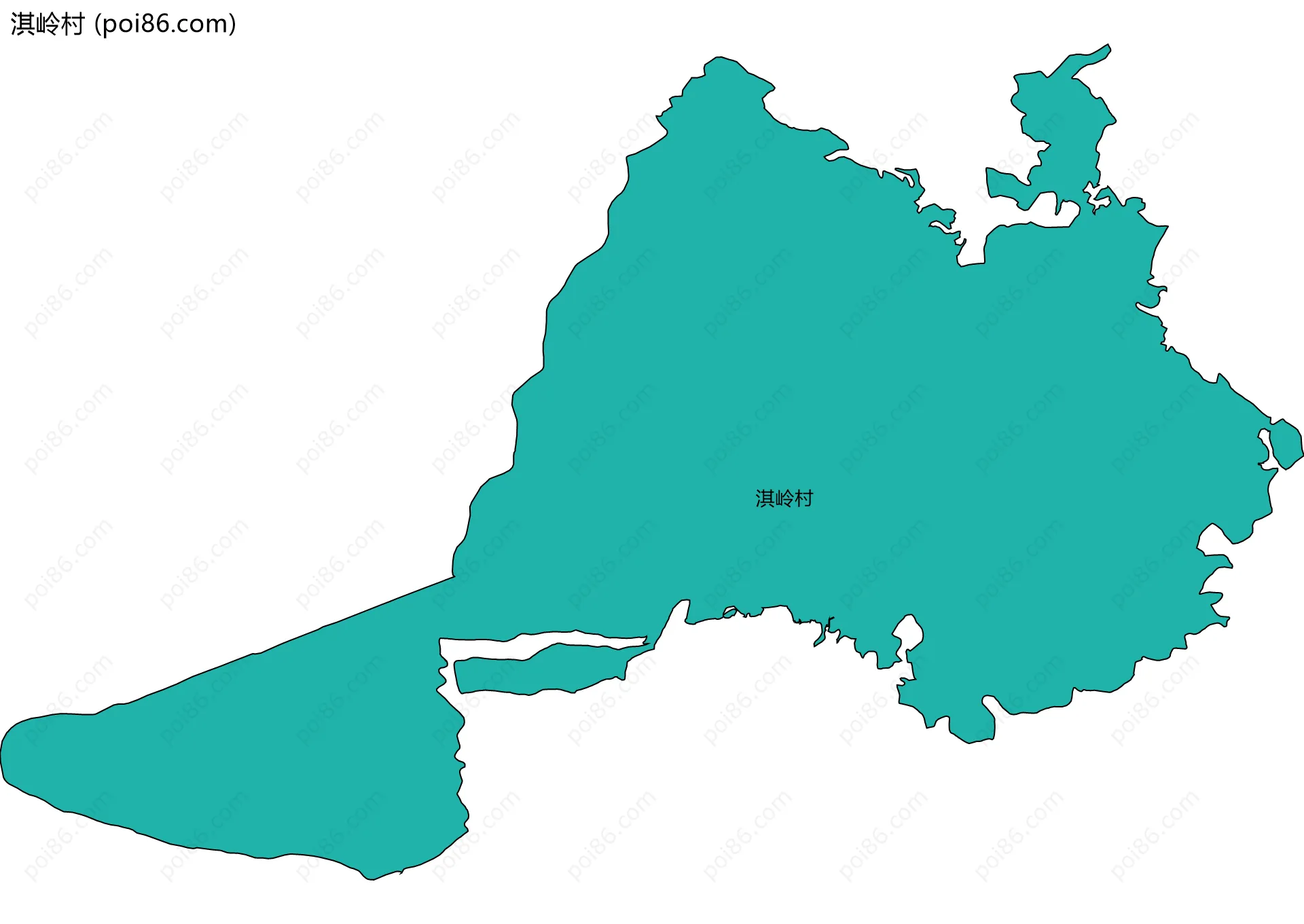 淇岭村边界地图
