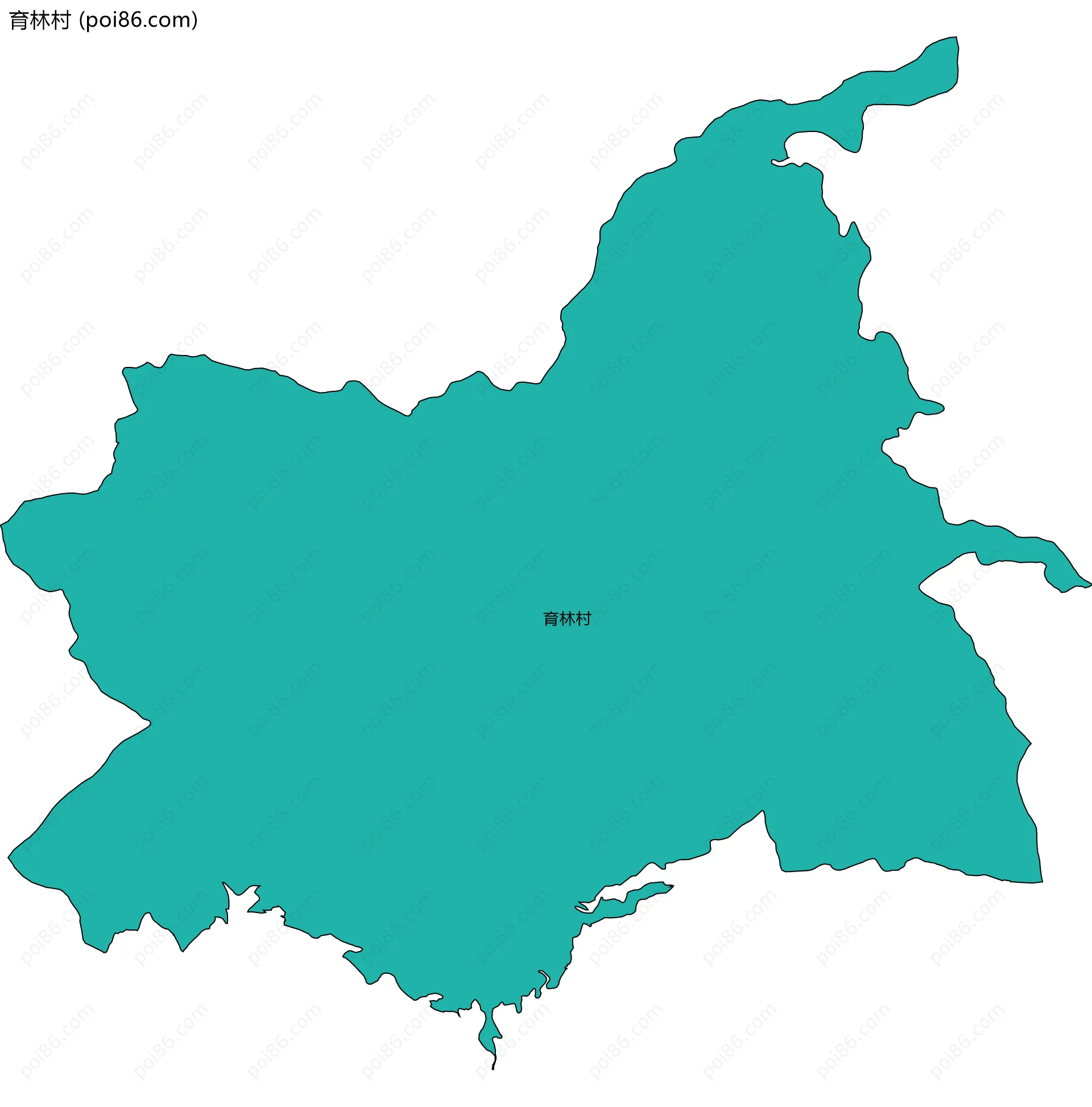 育林村边界地图