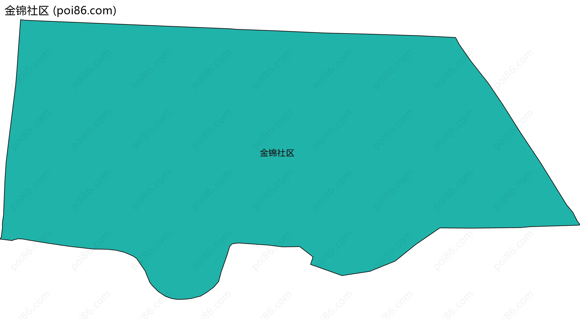 金锦社区边界地图