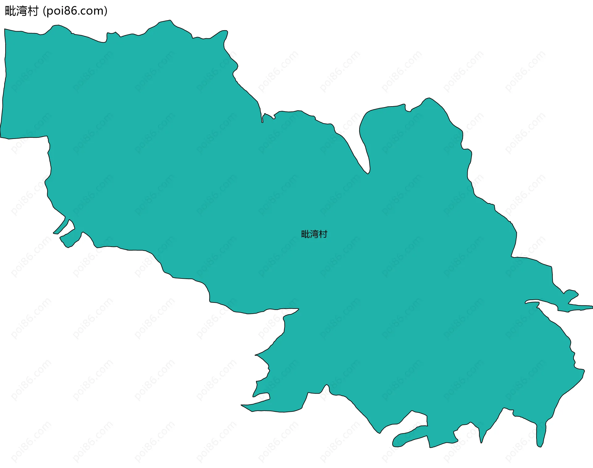 毗湾村边界地图