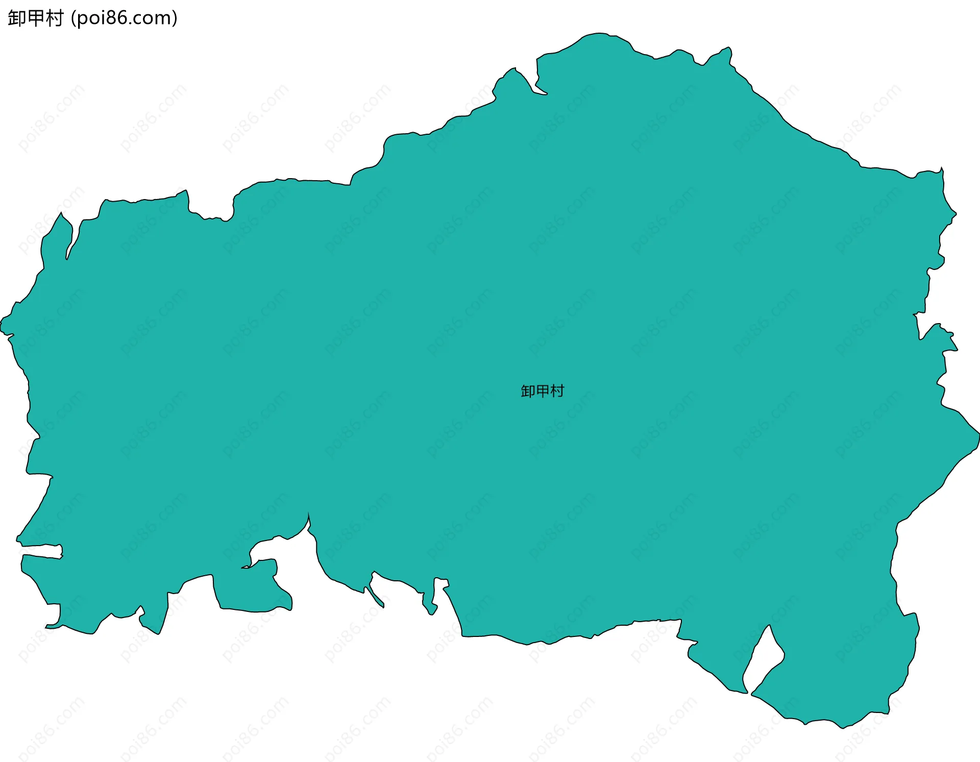 卸甲村边界地图