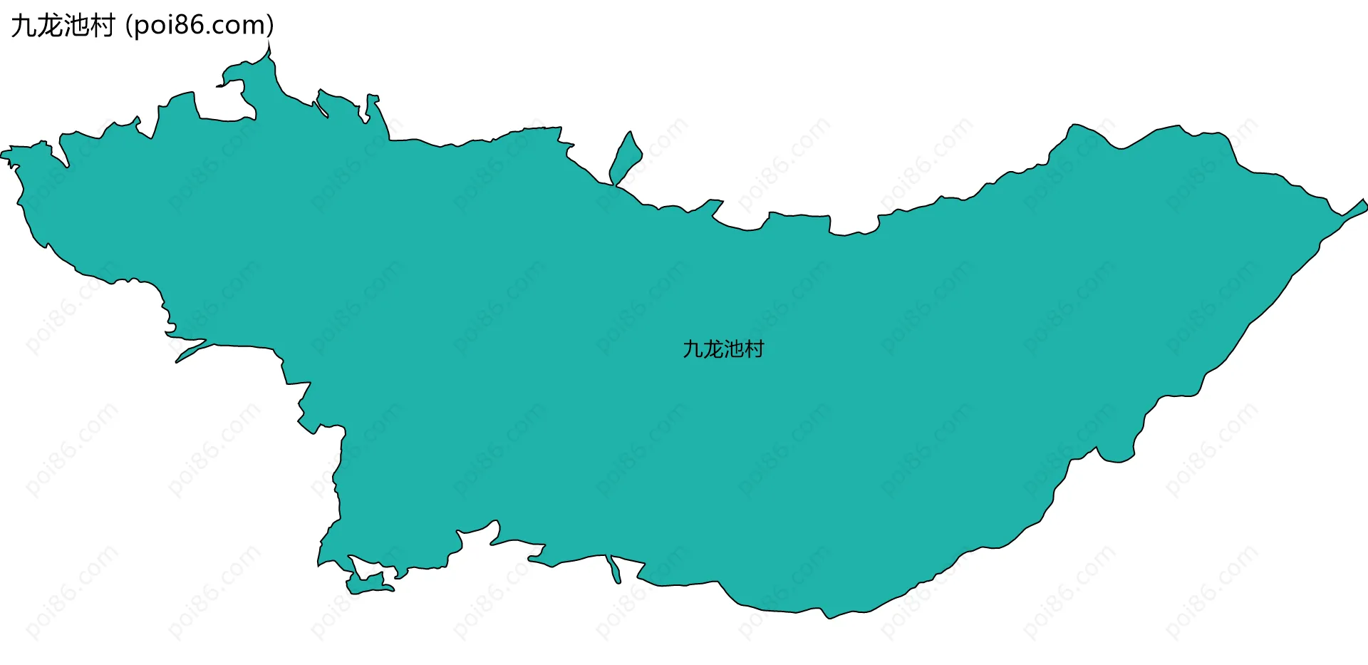 九龙池村边界地图