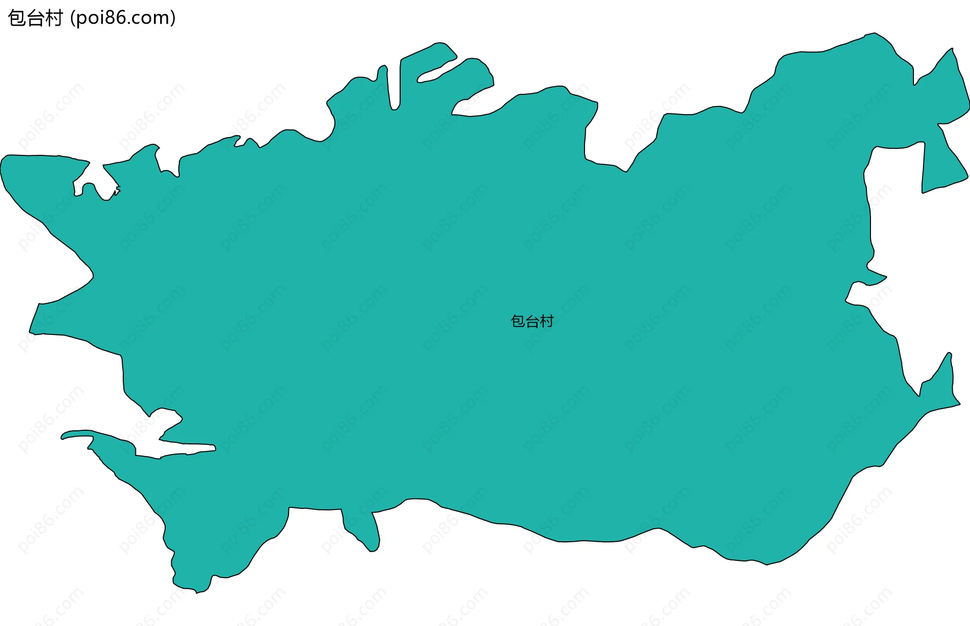 包台村边界地图