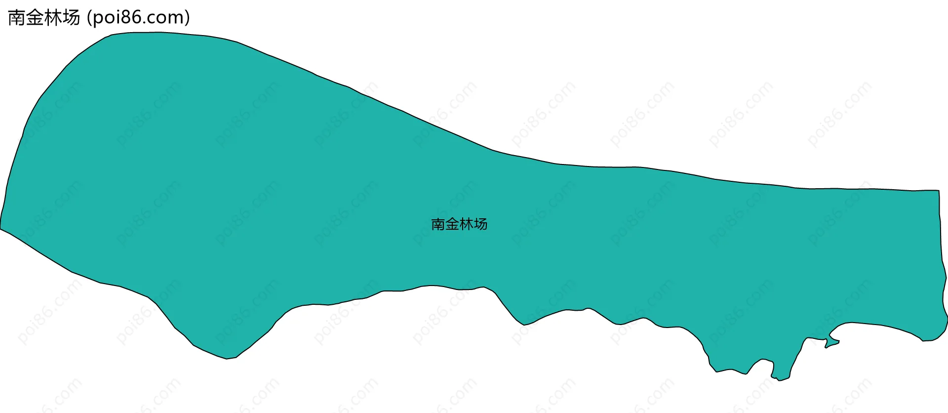 南金林场边界地图