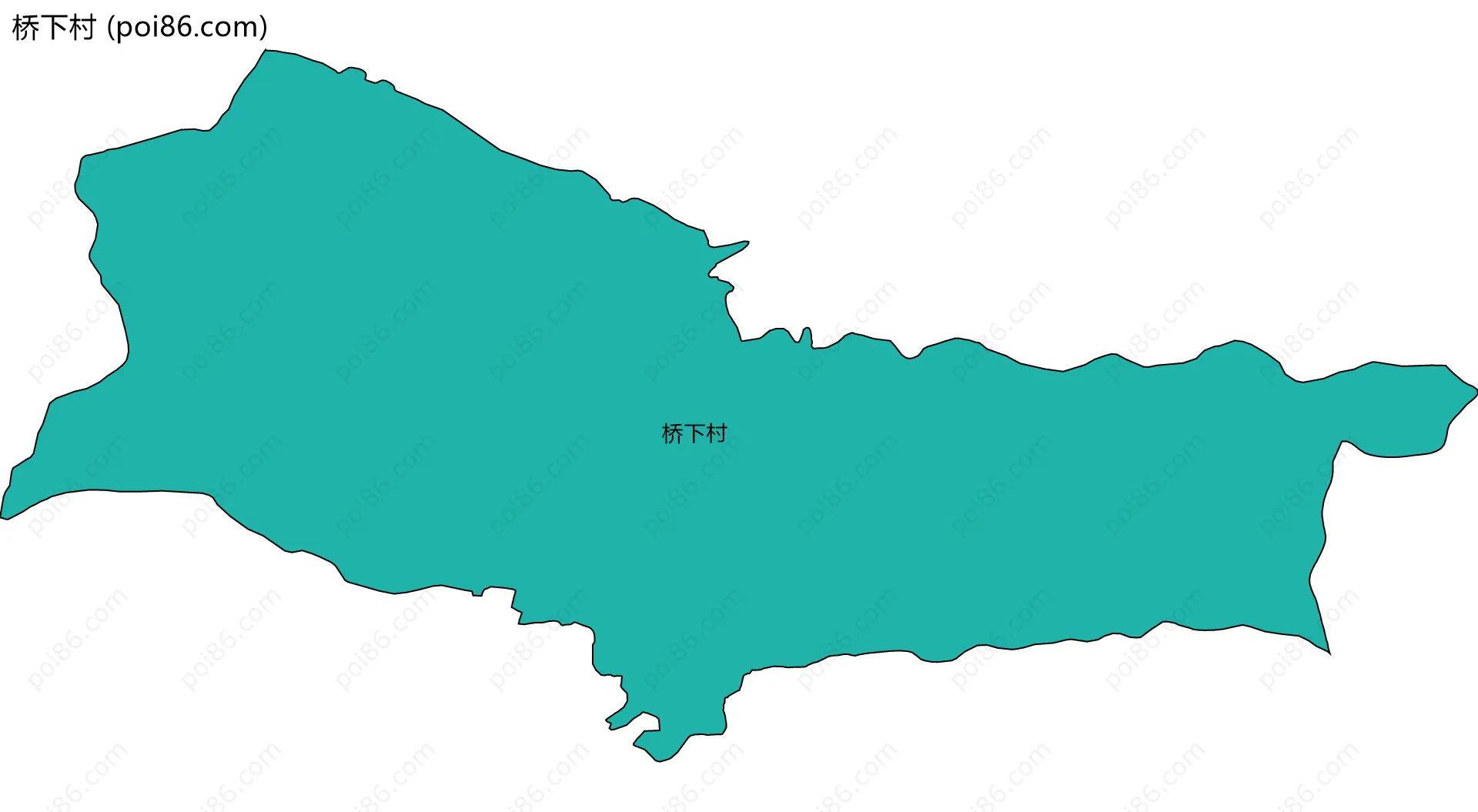 桥下村边界地图