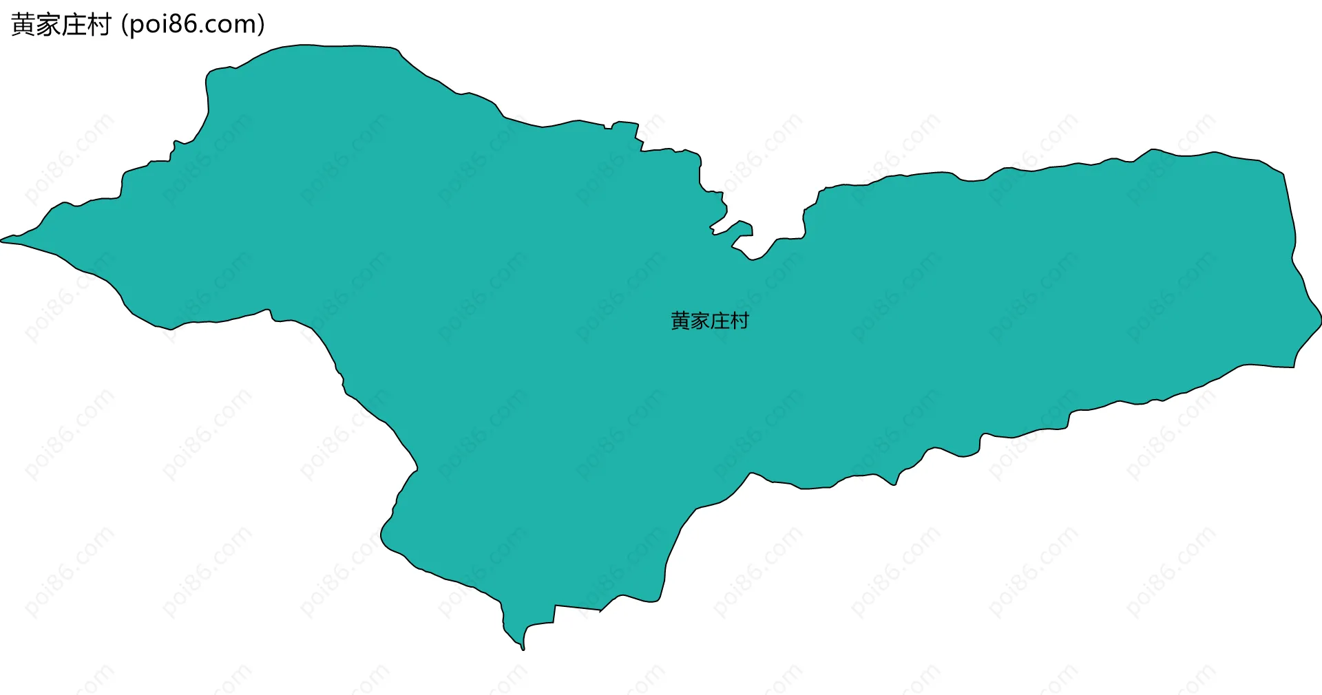 黄家庄村边界地图