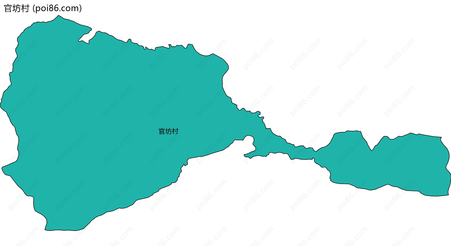 官坊村边界地图