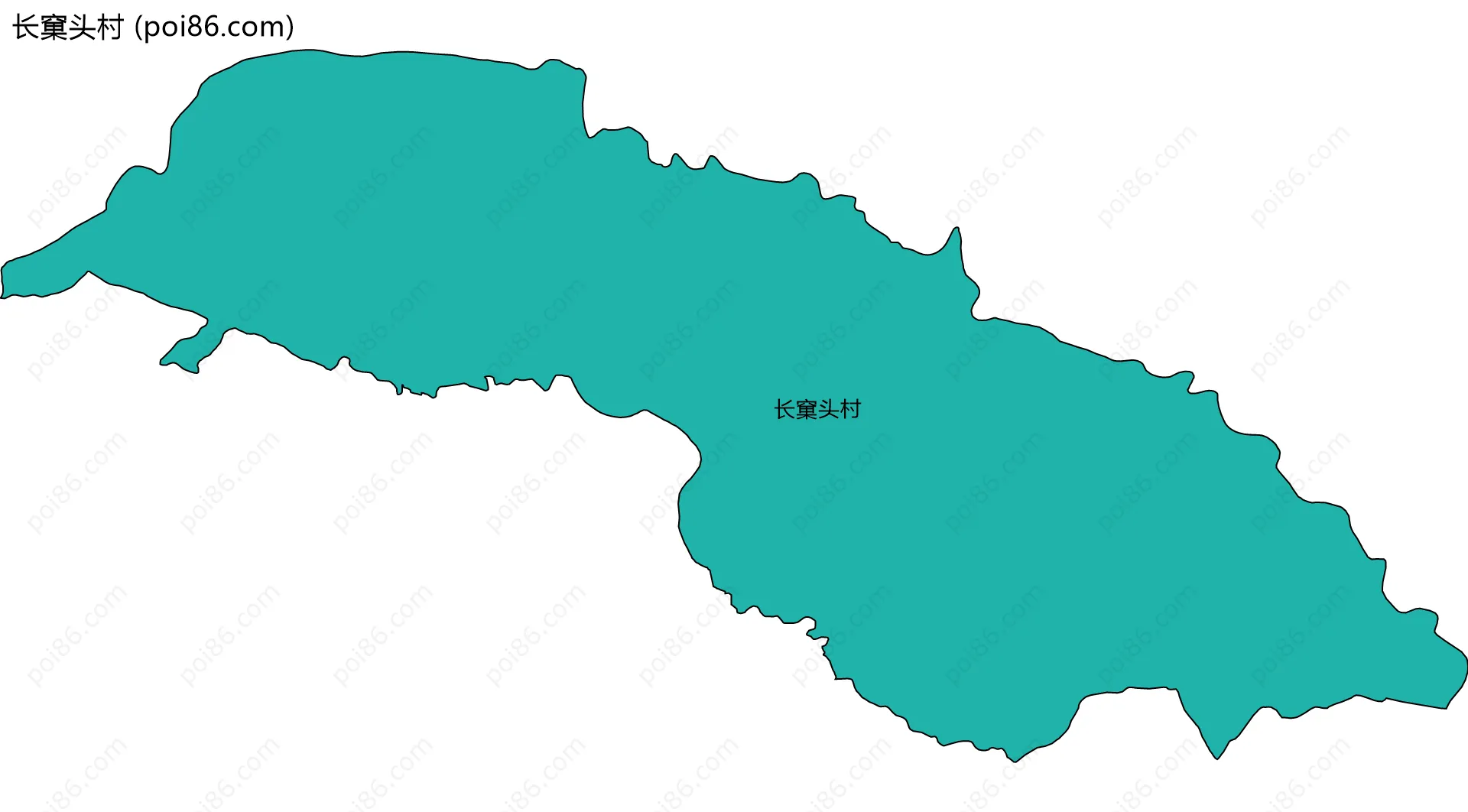 长窠头村边界地图