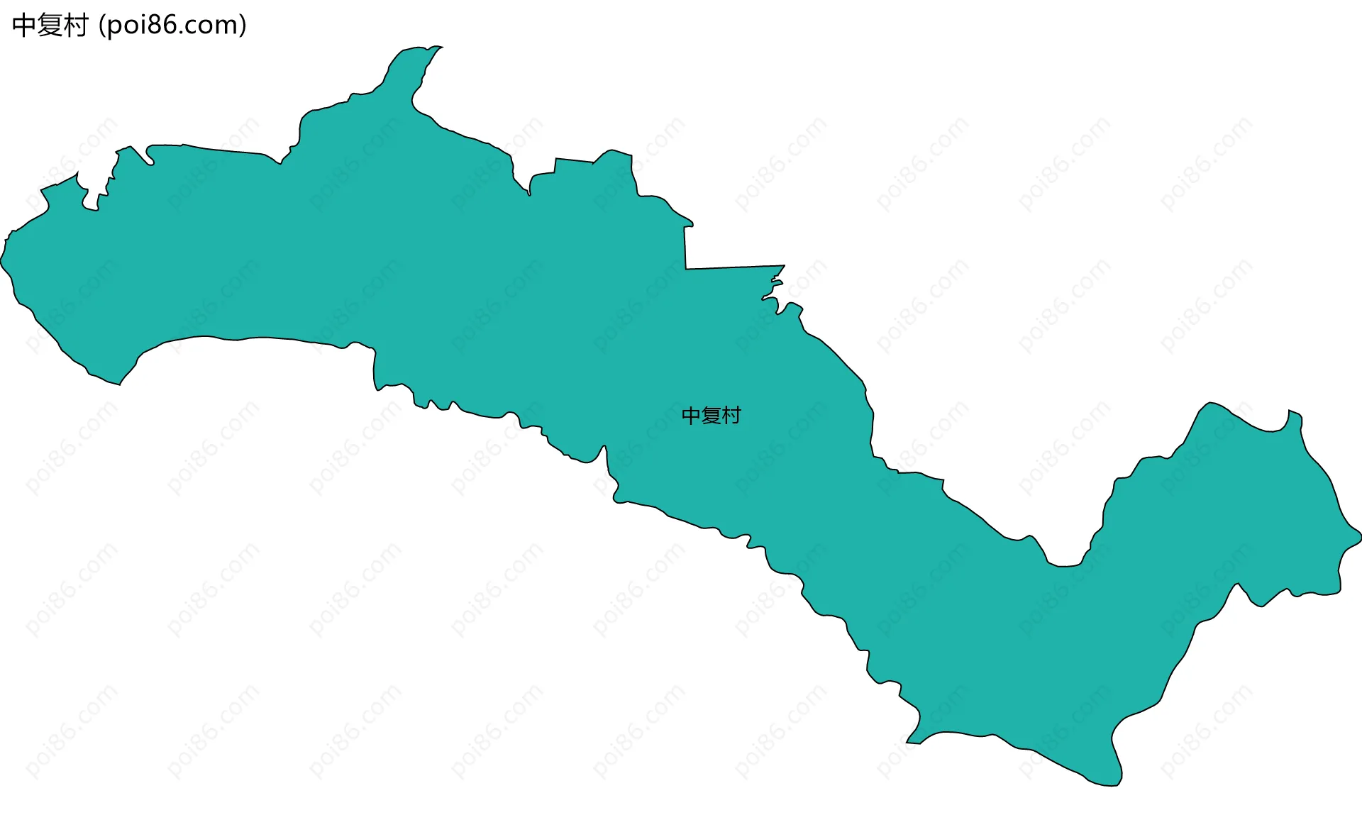 中复村边界地图