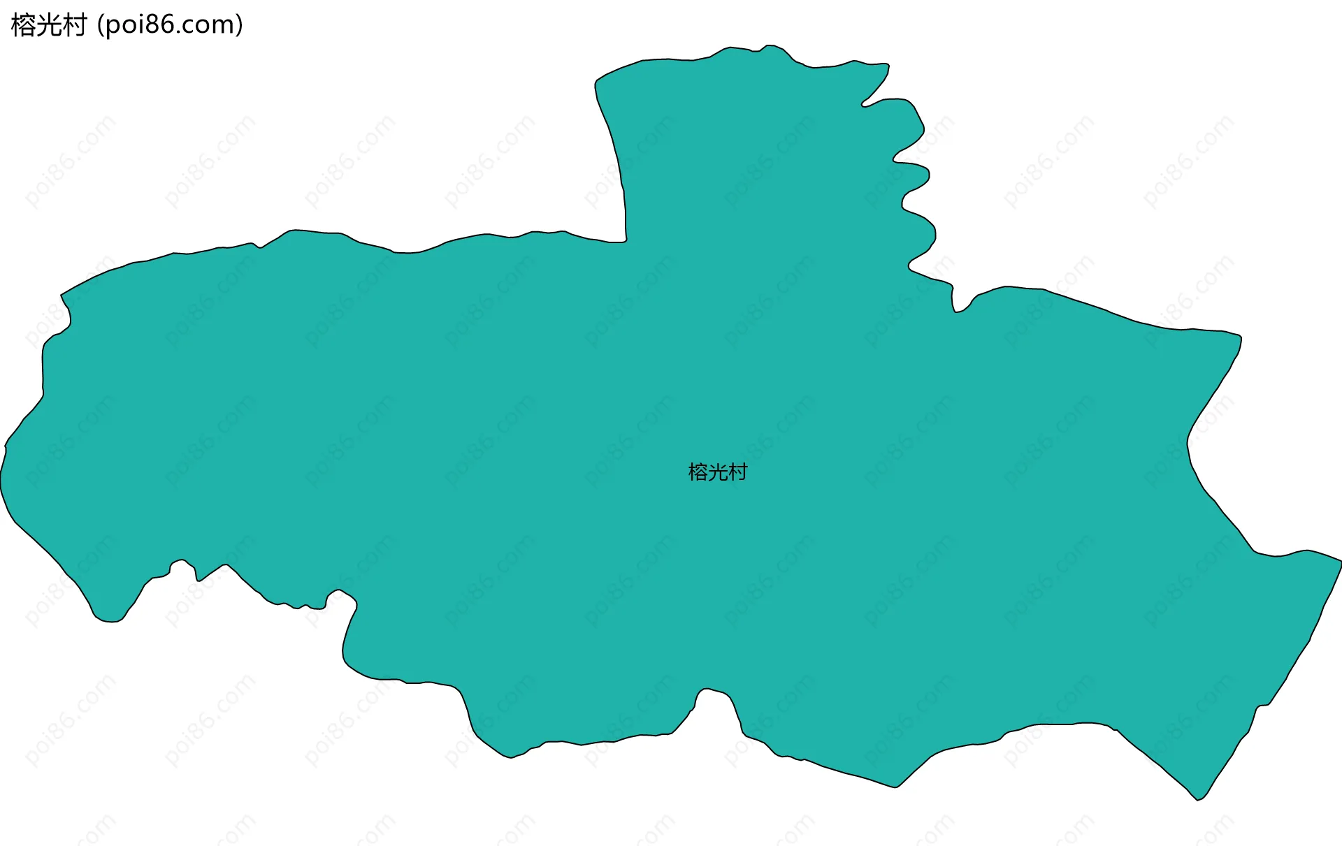 榕光村边界地图