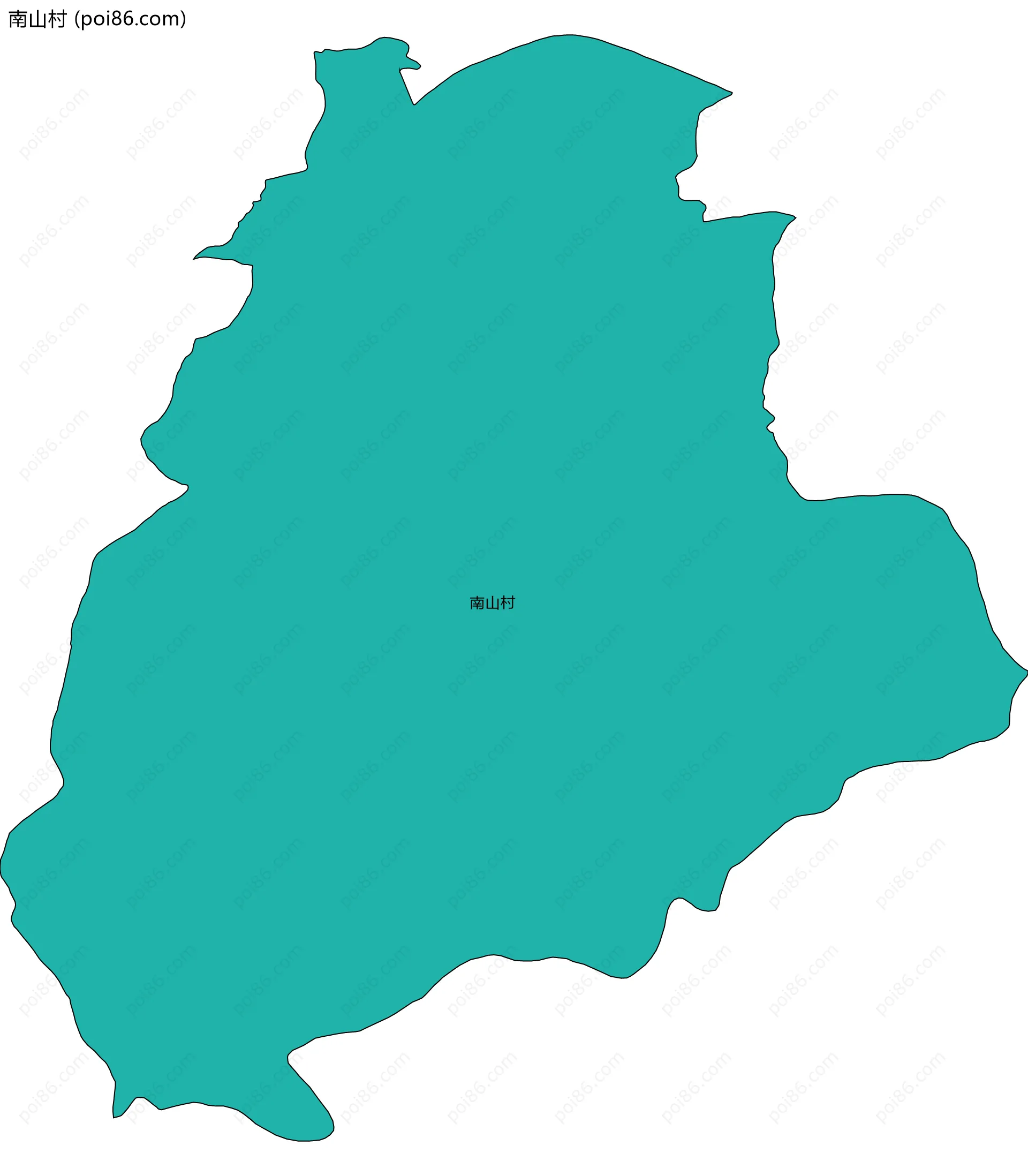 南山村边界地图