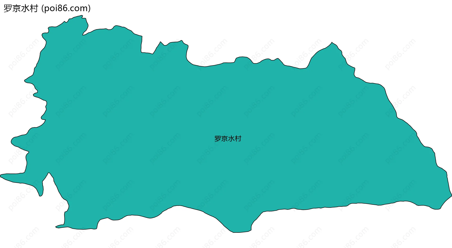 罗京水村边界地图