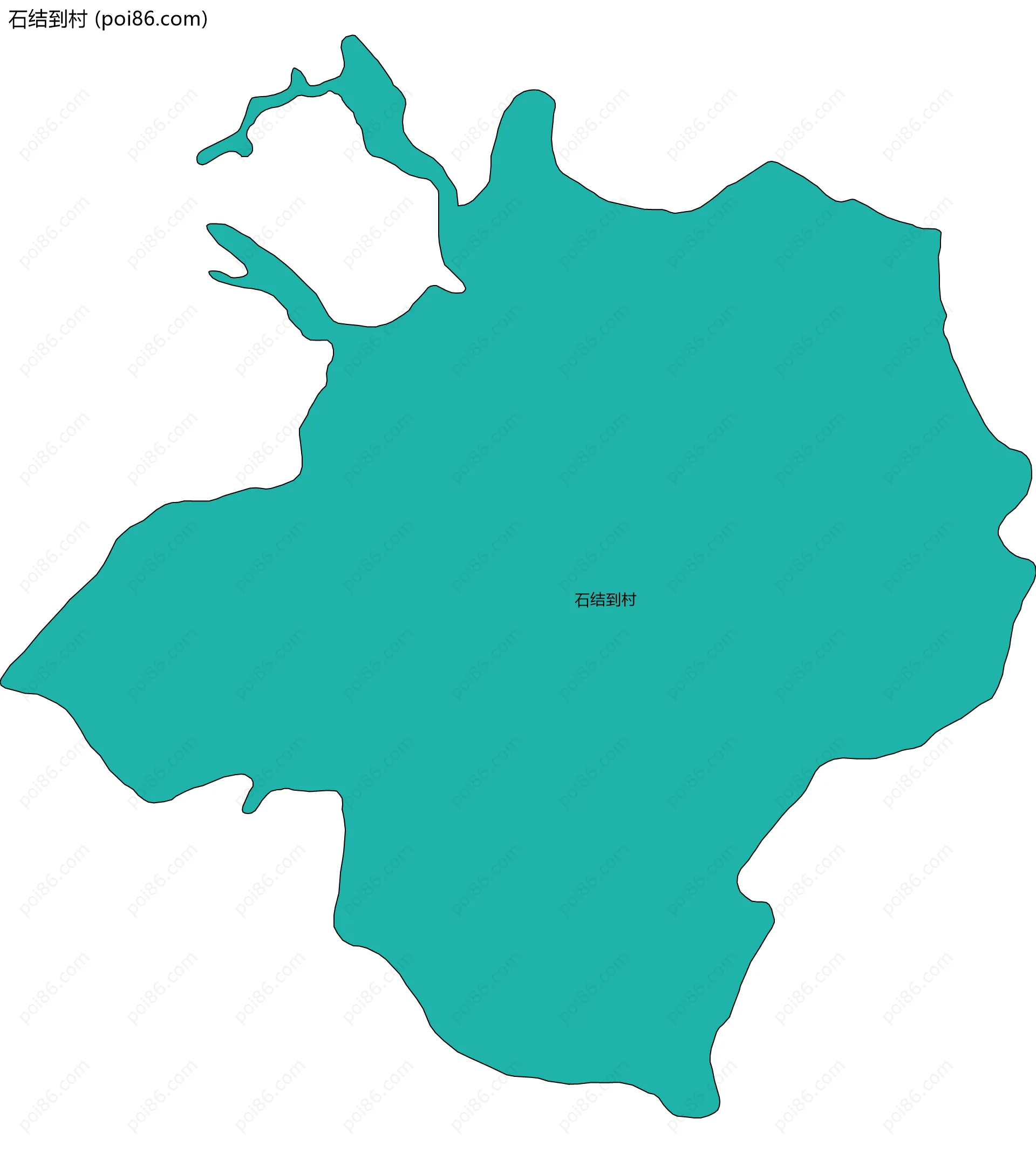 石结到村边界地图