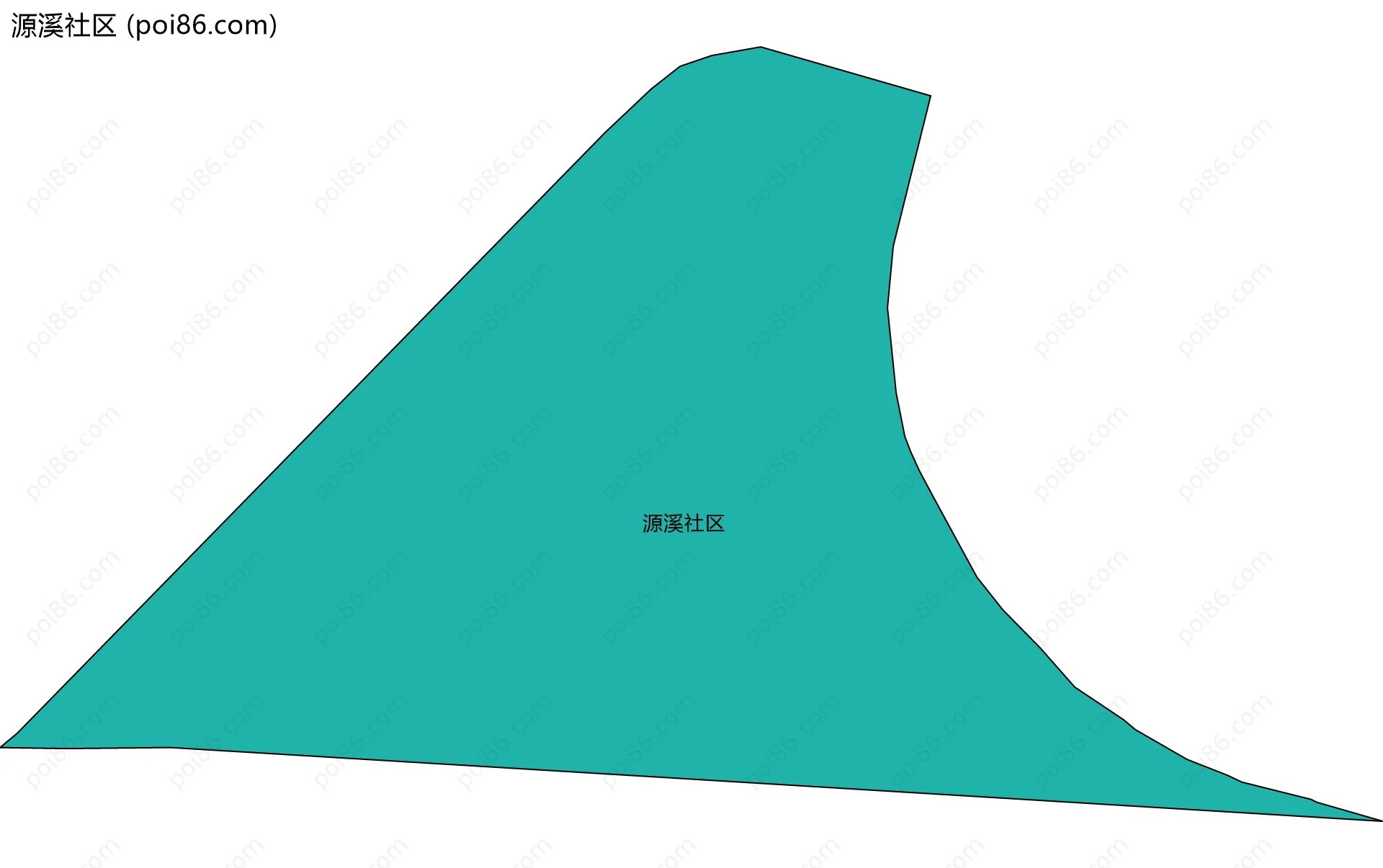 源溪社区边界地图