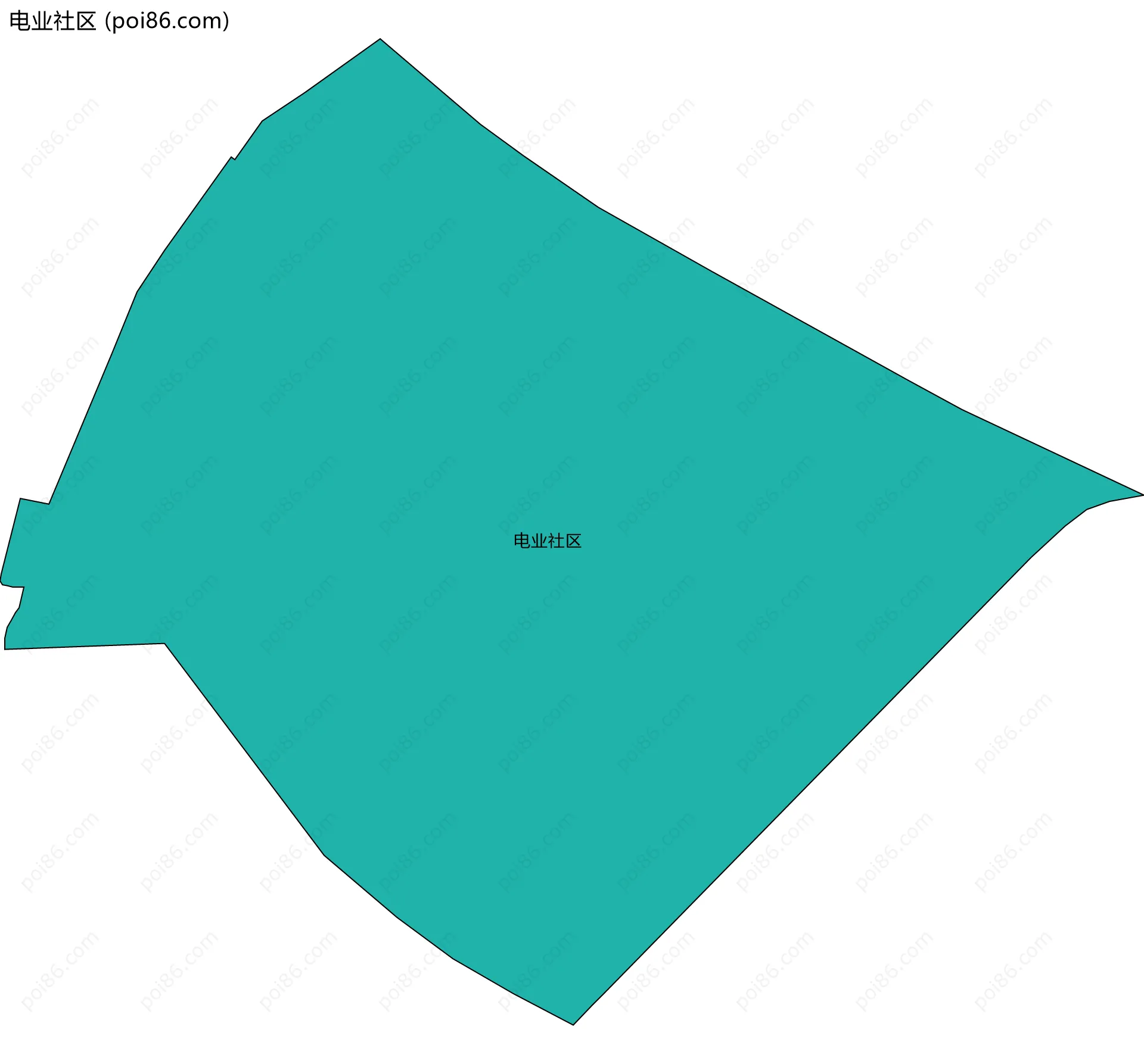 电业社区边界地图