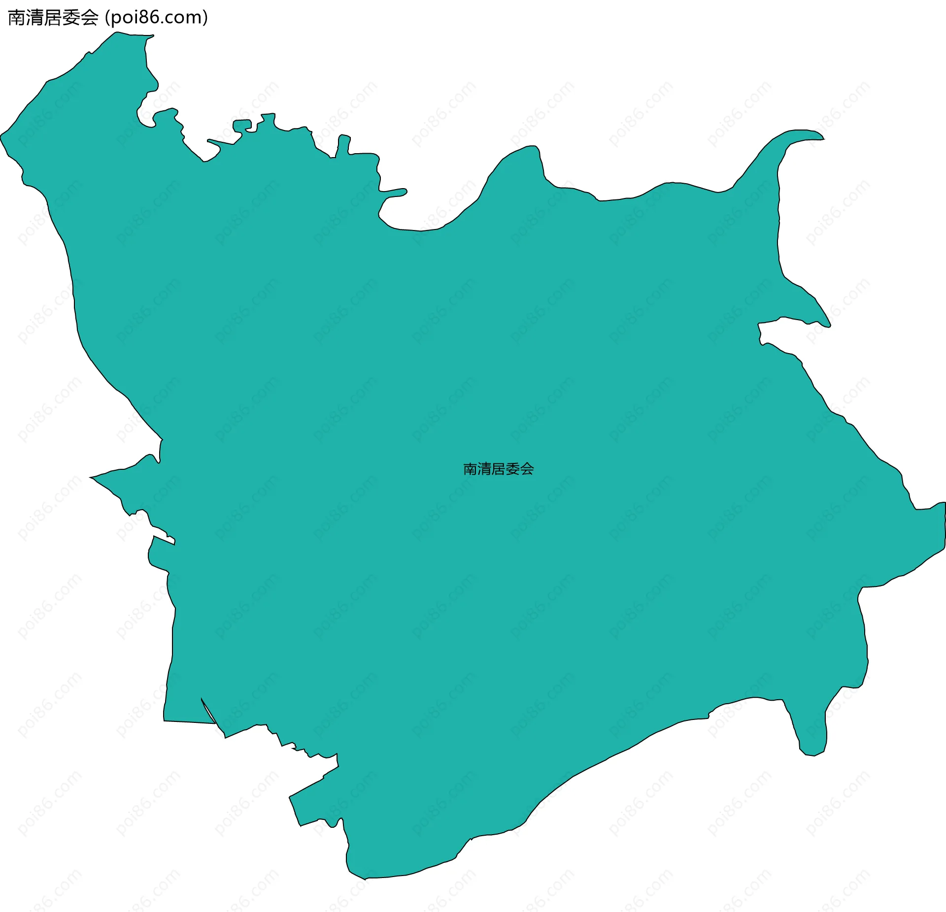 南清居委会边界地图