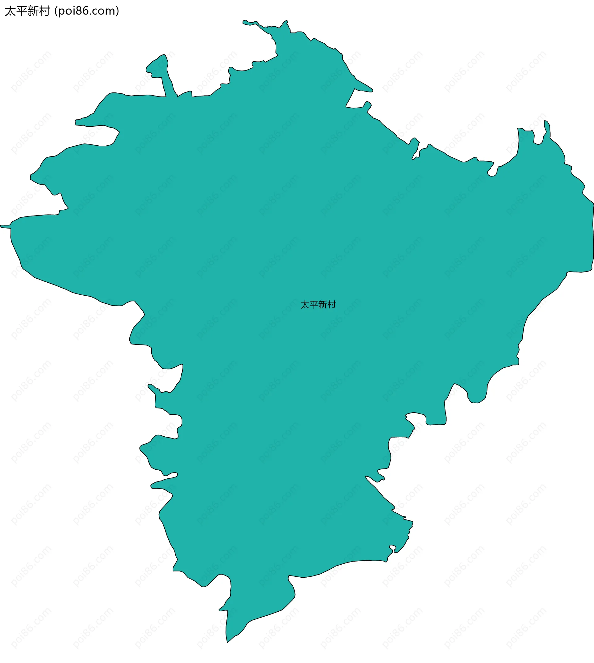 太平新村边界地图
