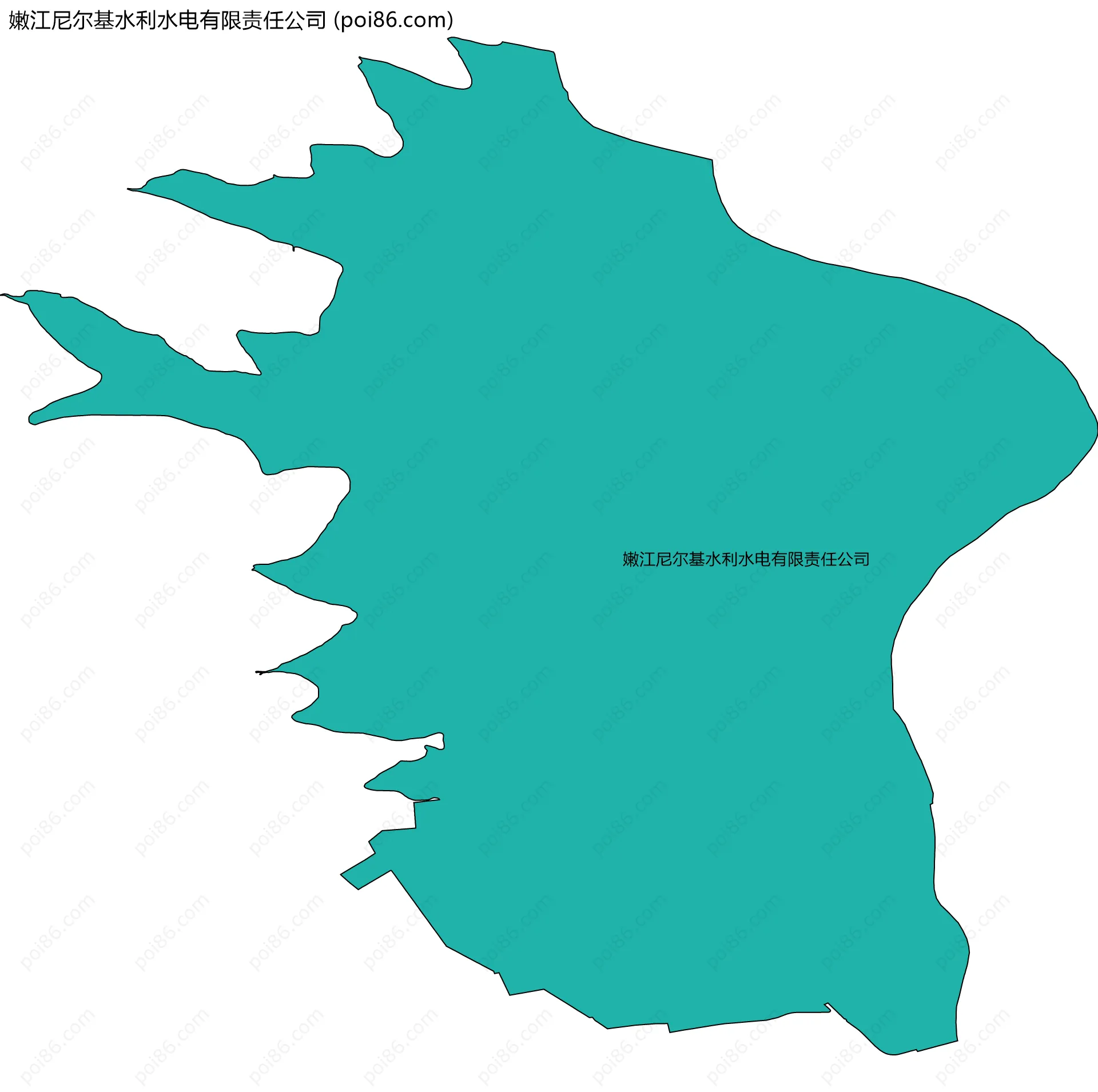 嫩江尼尔基水利水电有限责任公司边界地图