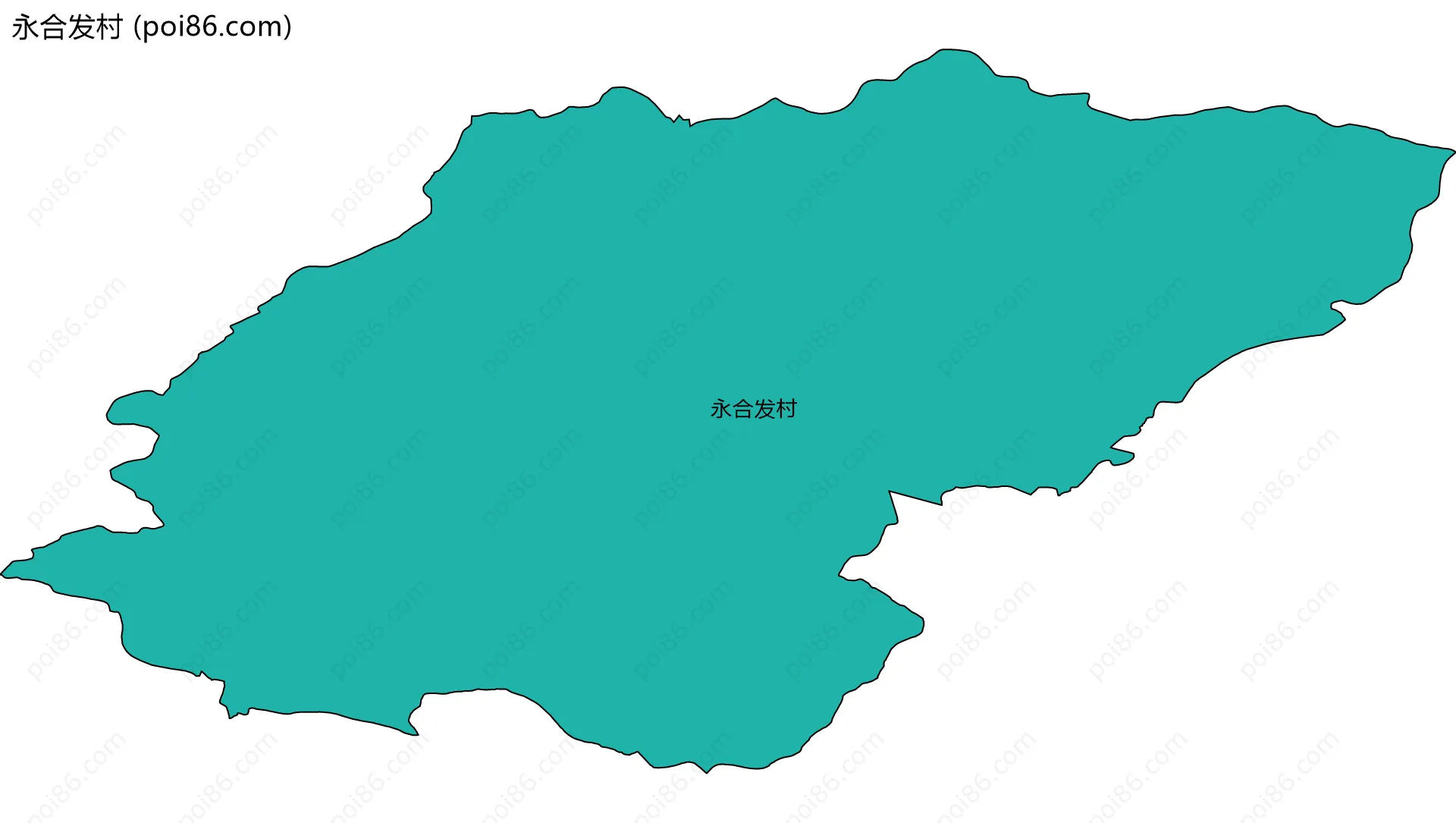 永合发村边界地图