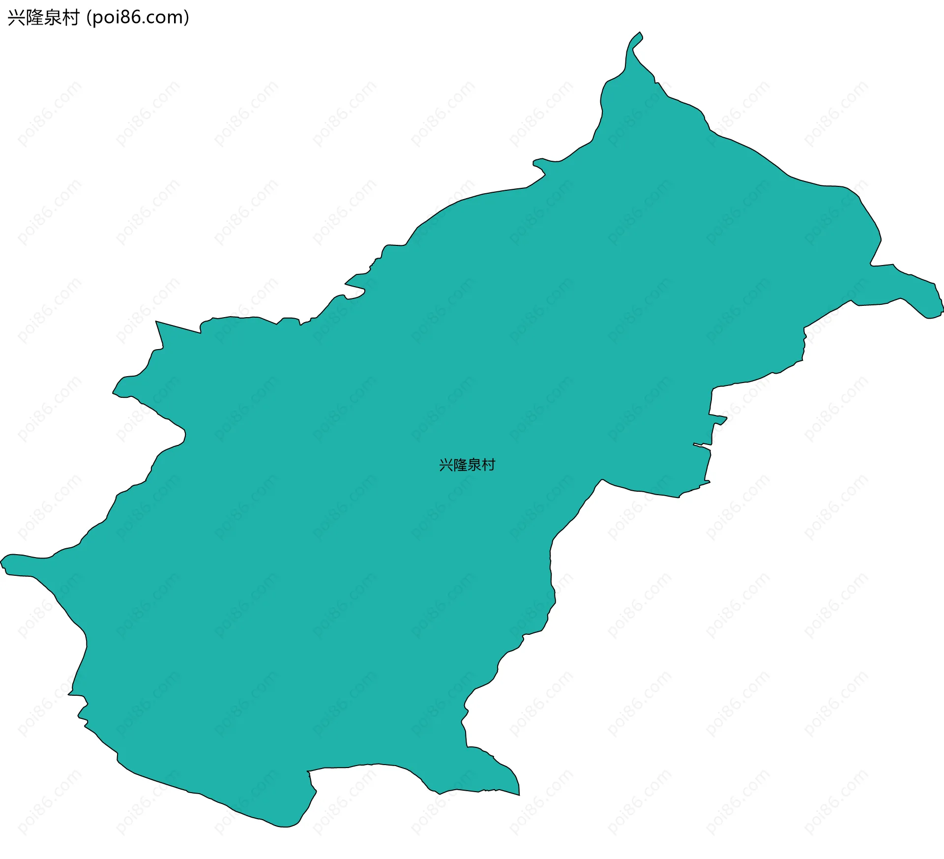 兴隆泉村边界地图