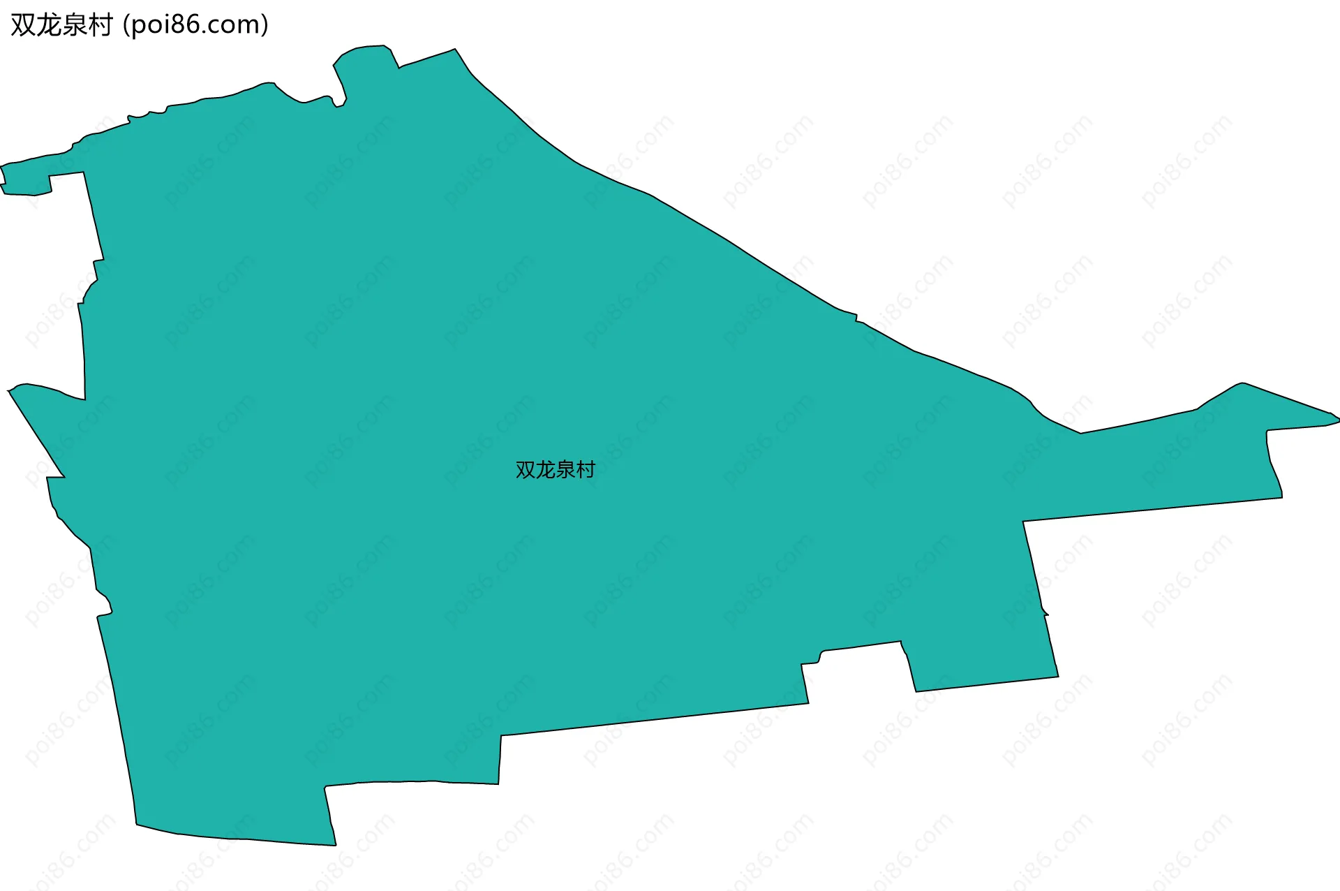 双龙泉村边界地图