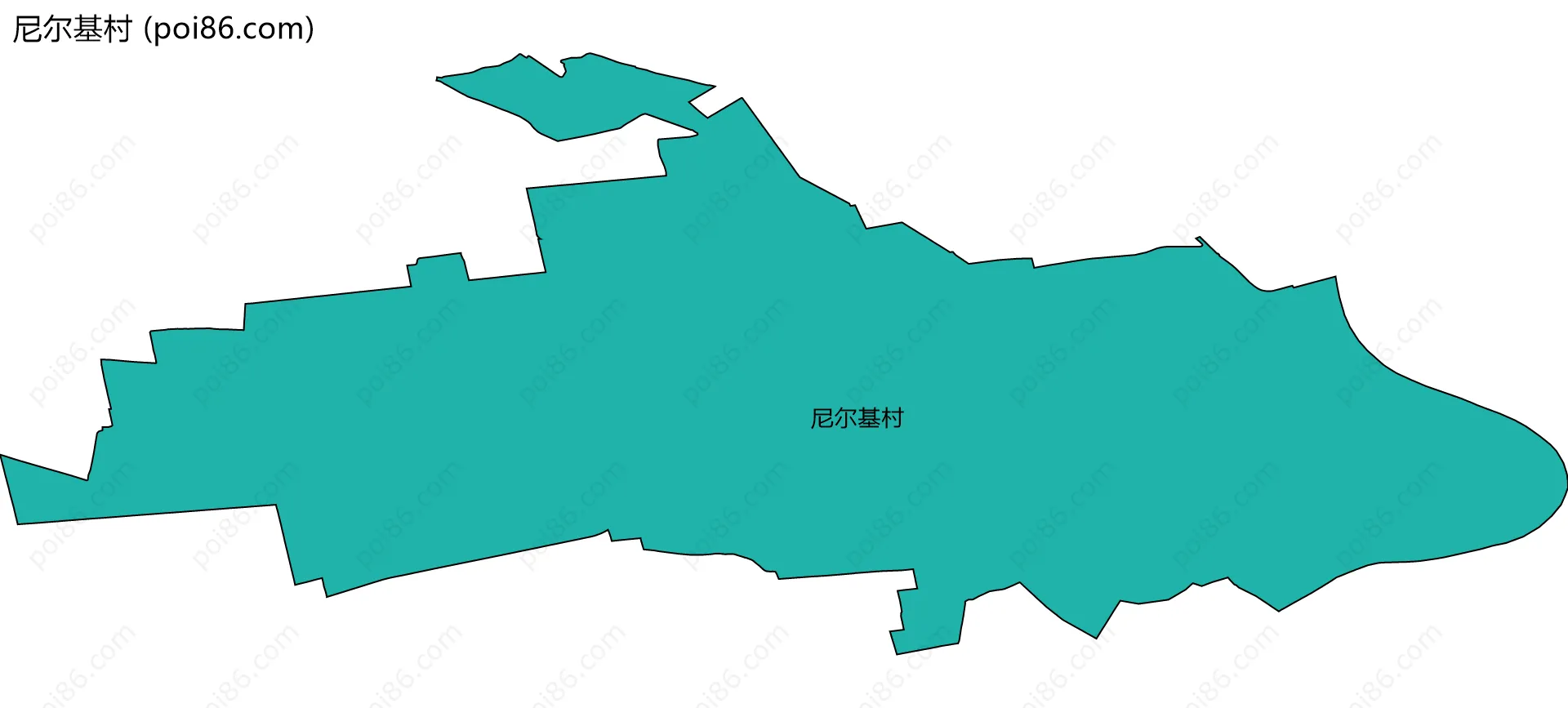 尼尔基村边界地图
