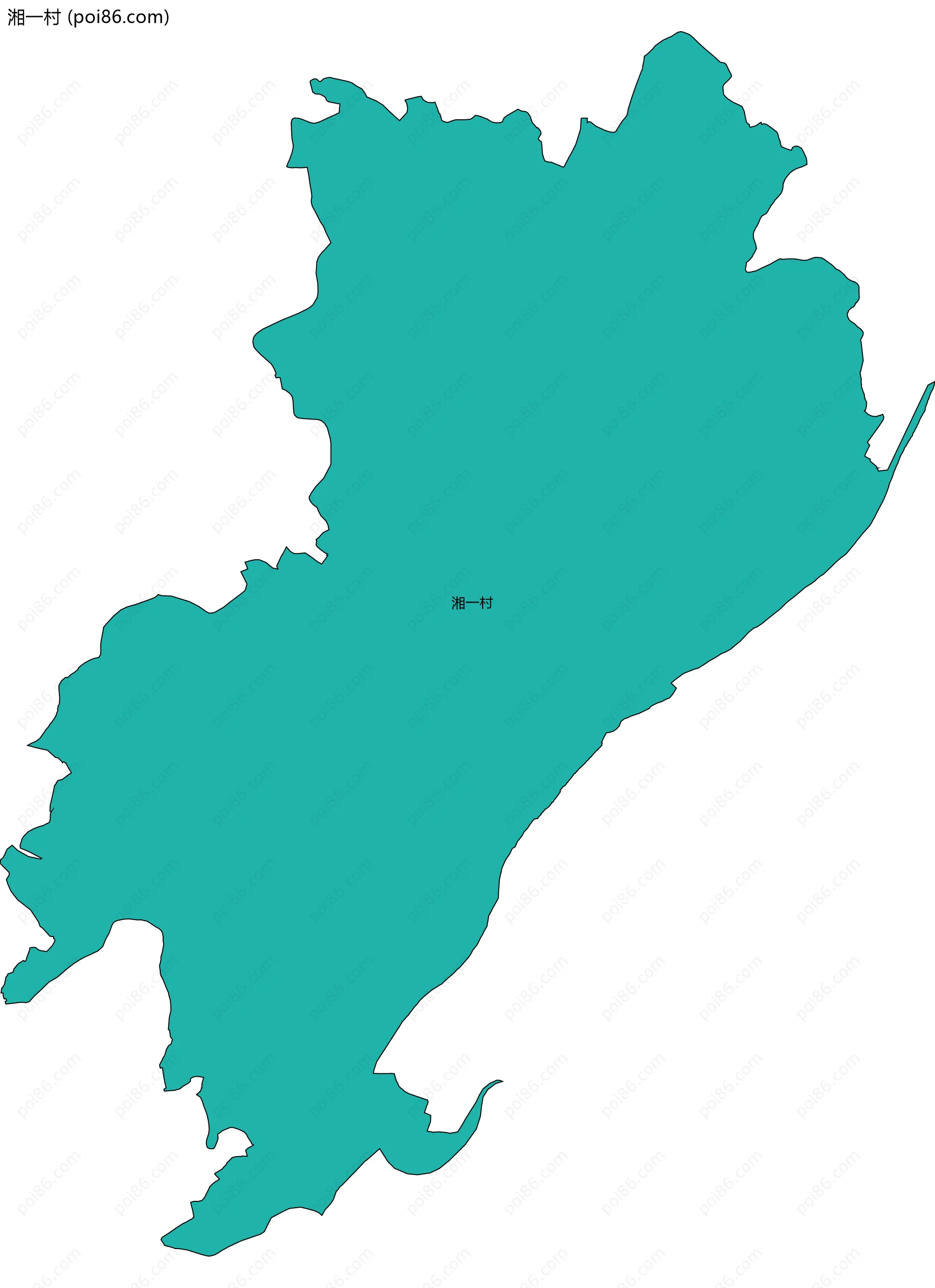 湘一村边界地图