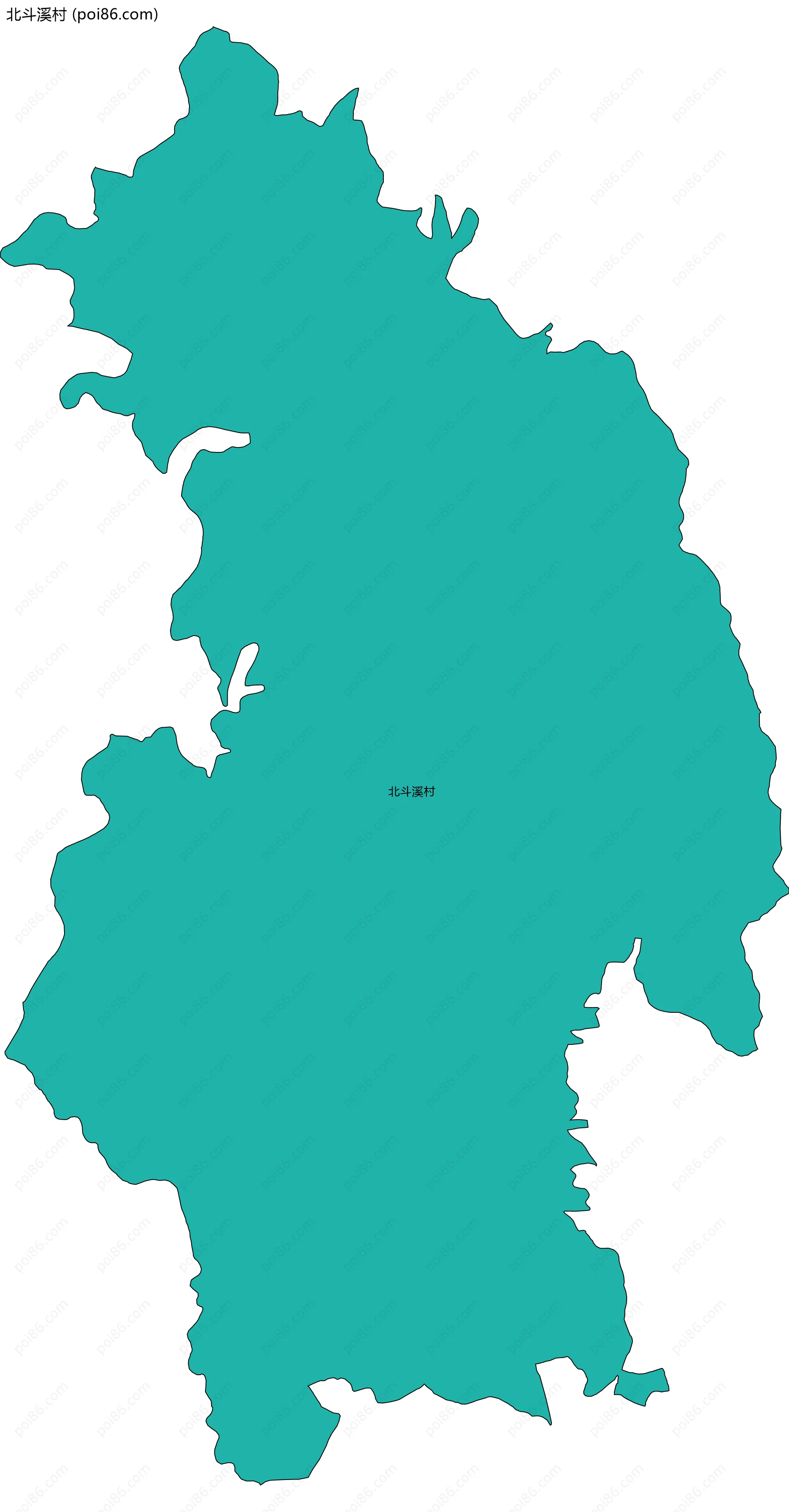 北斗溪村边界地图