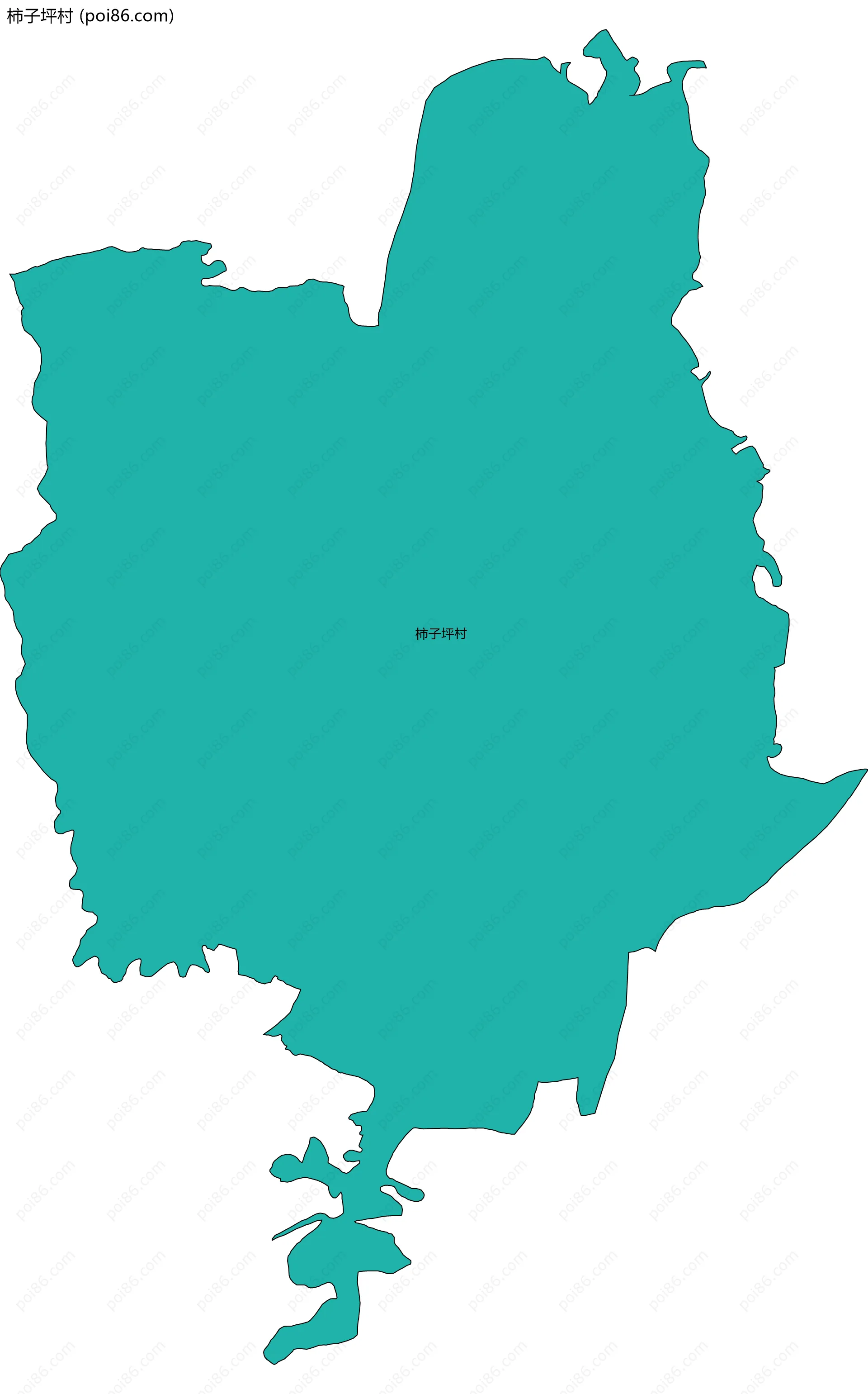 柿子坪村边界地图