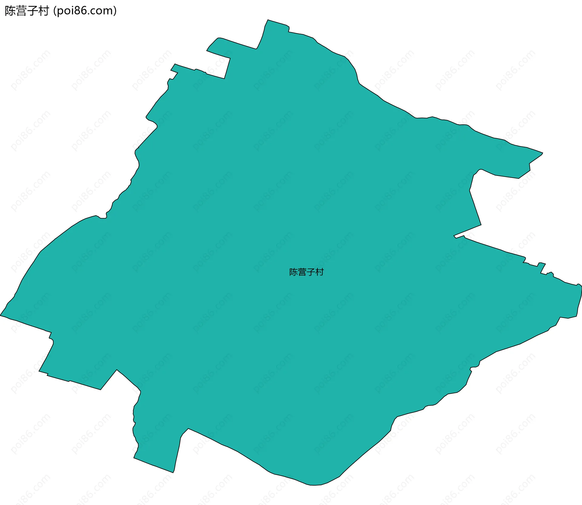 陈营子村边界地图