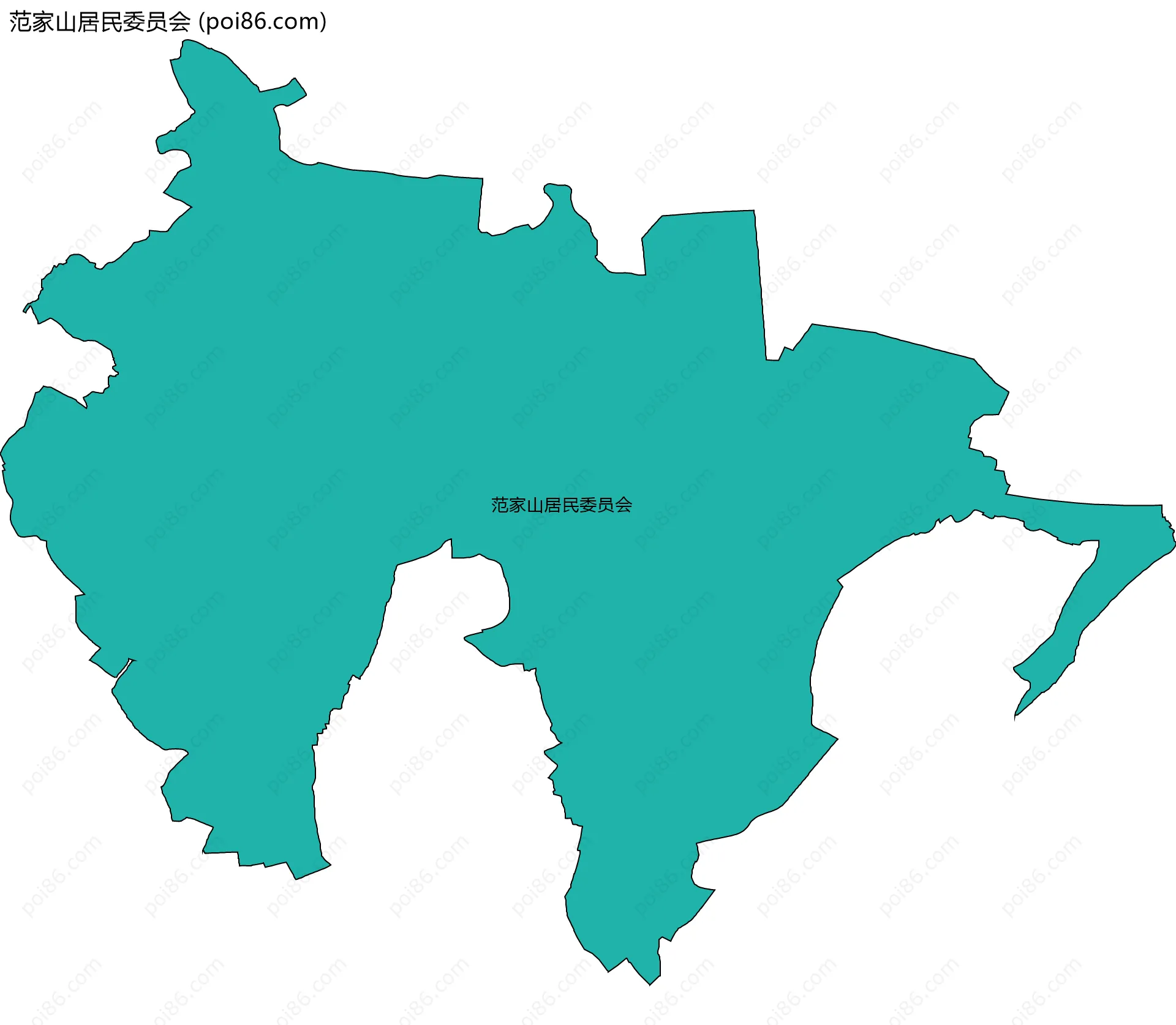 范家山居民委员会边界地图