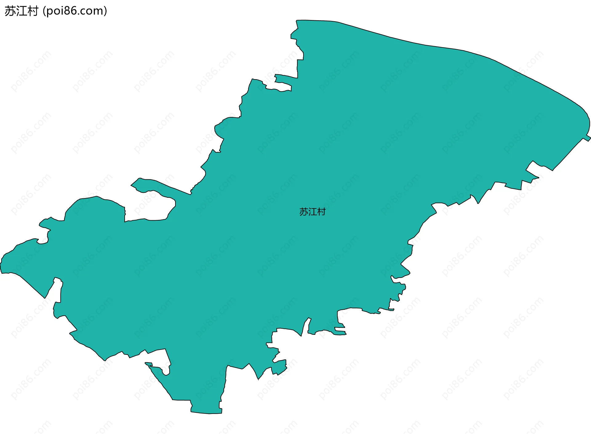 苏江村边界地图