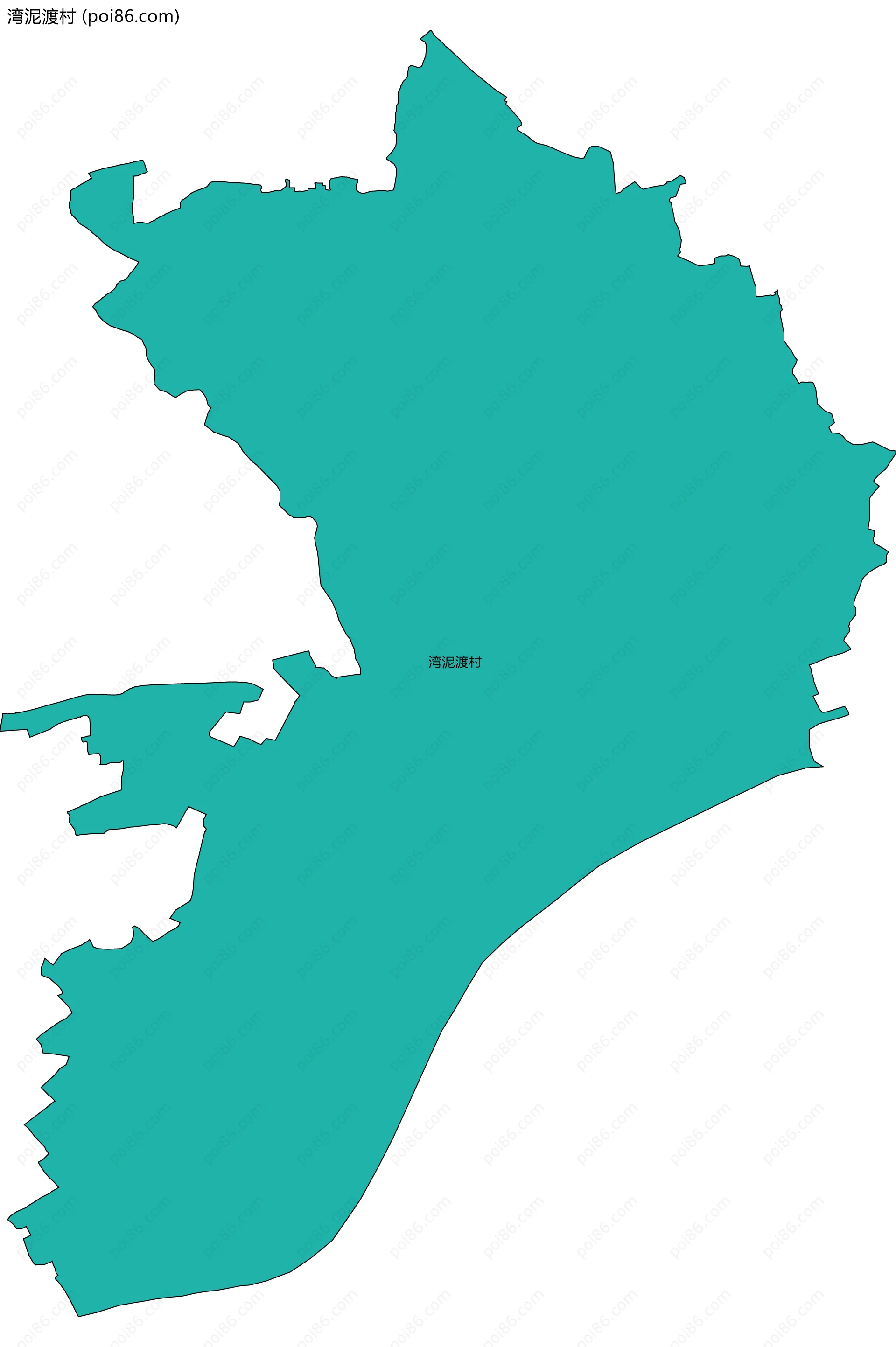 湾泥渡村边界地图