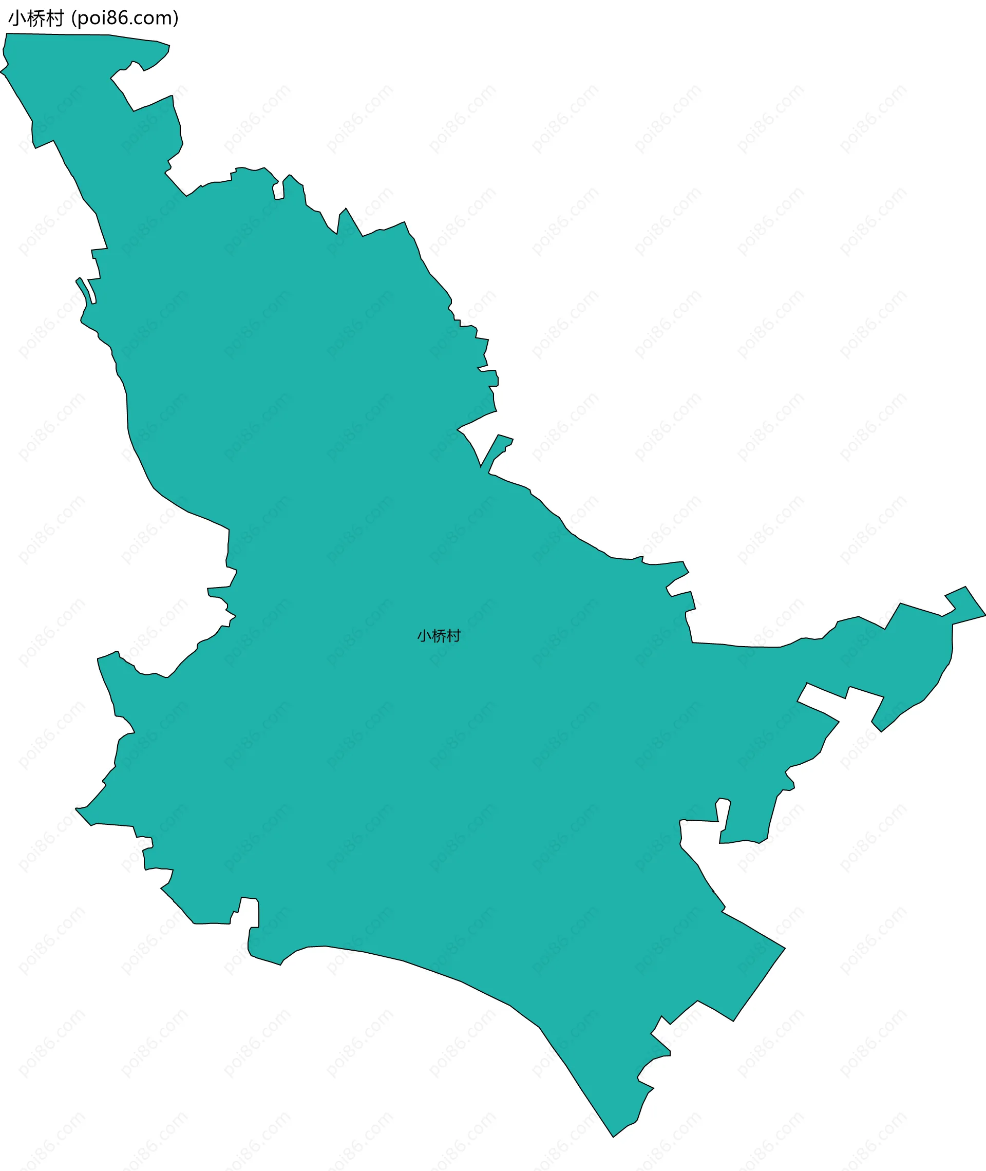 小桥村边界地图