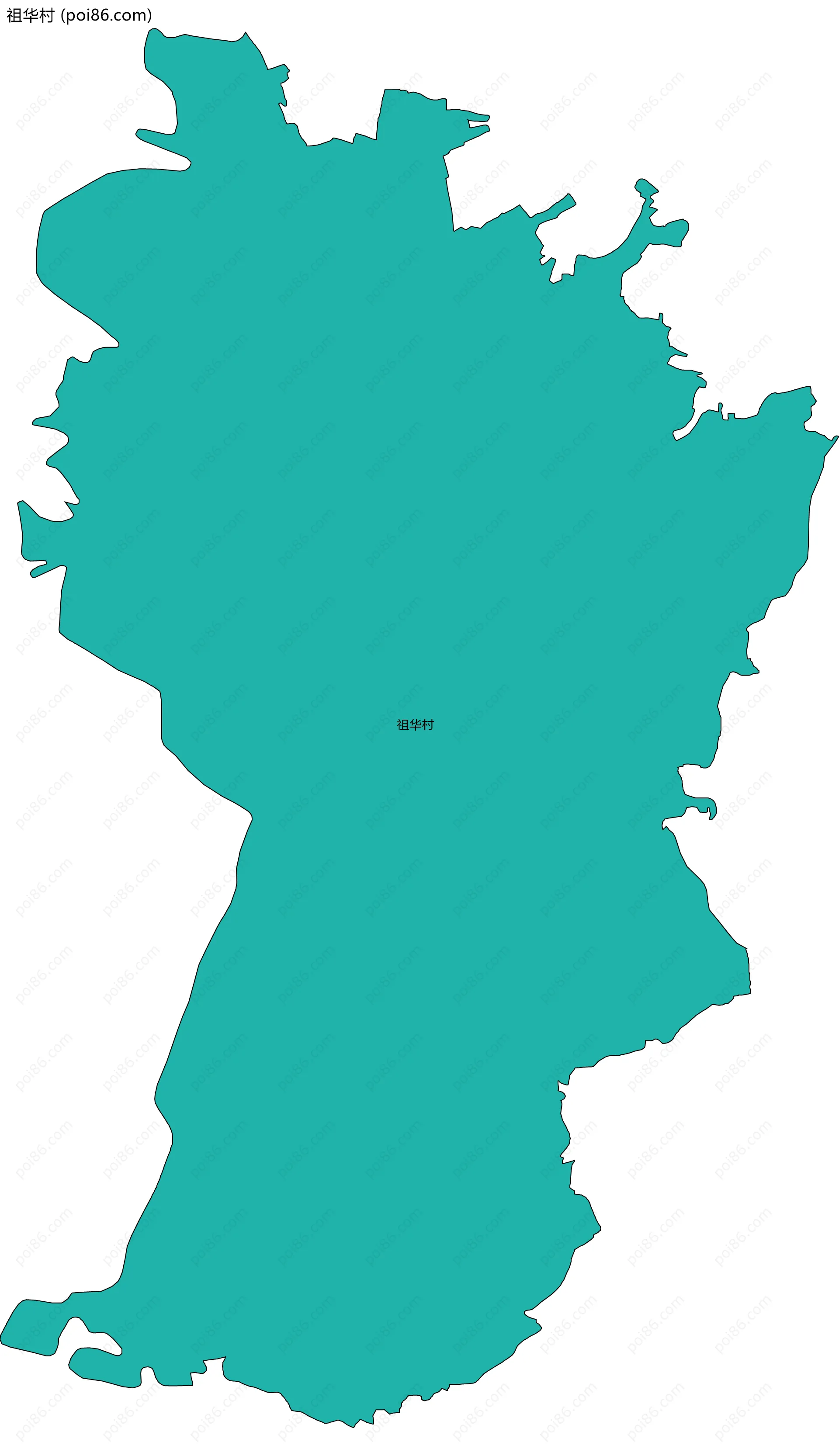 祖华村边界地图