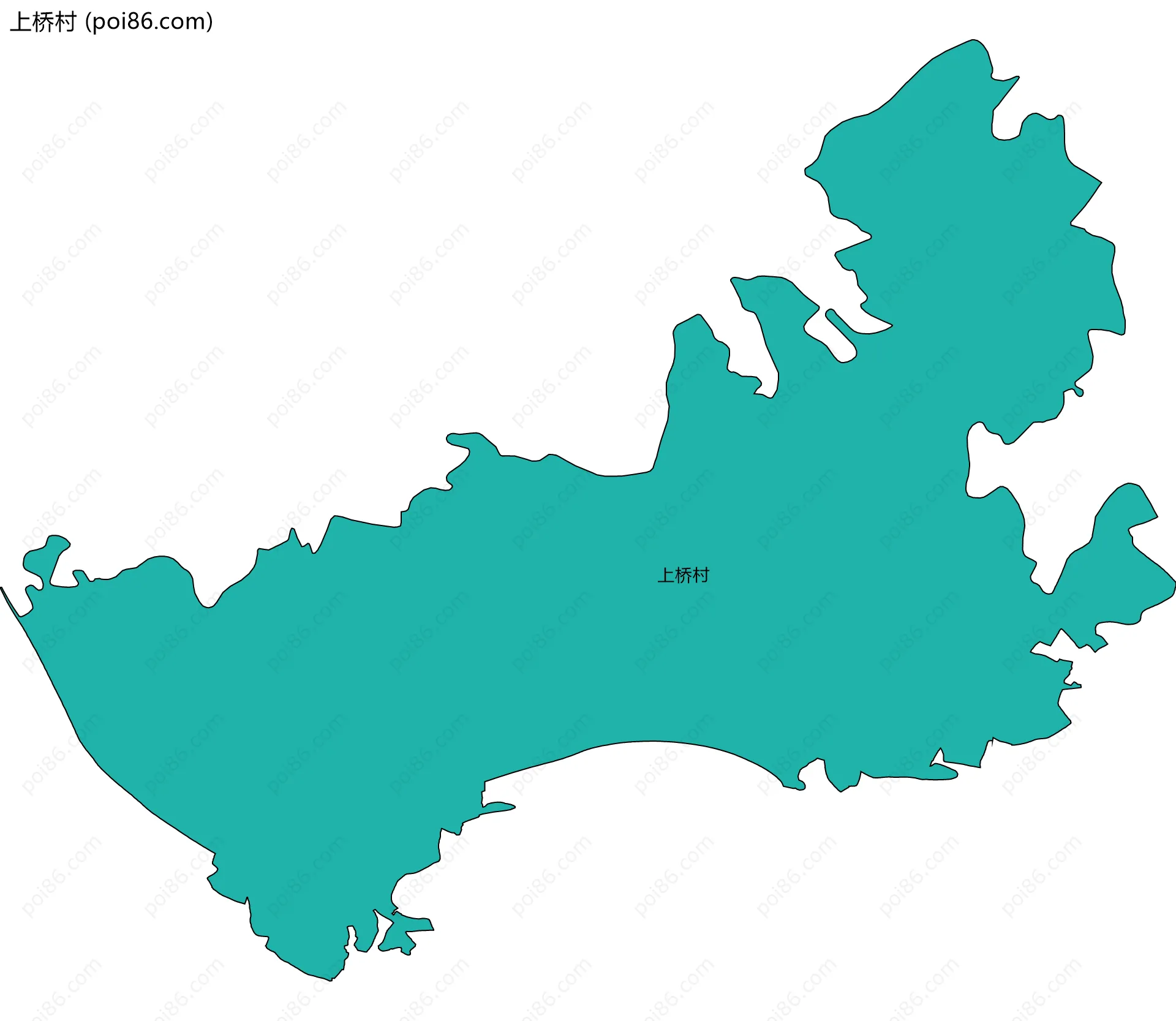 上桥村边界地图