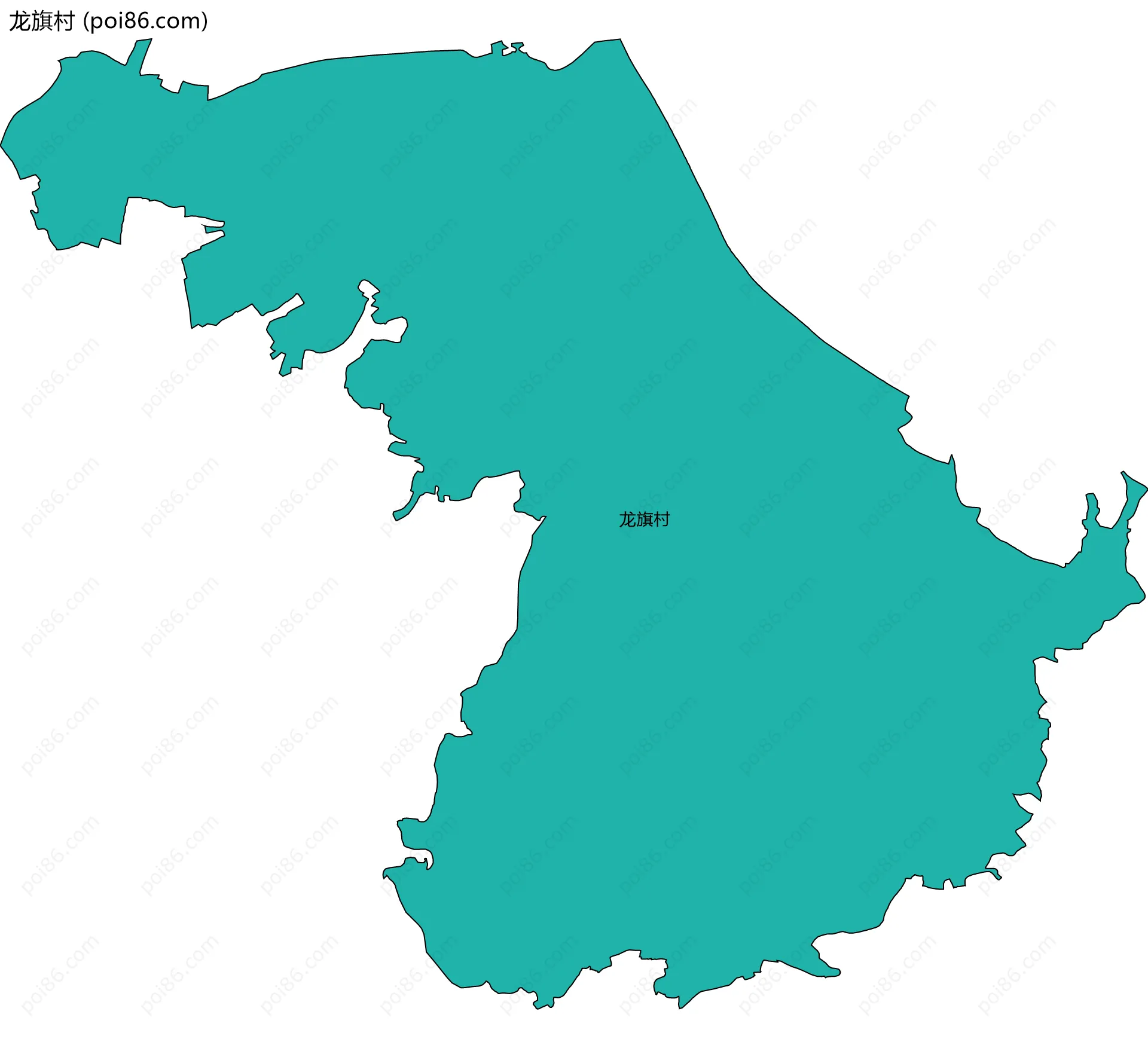 龙旗村边界地图