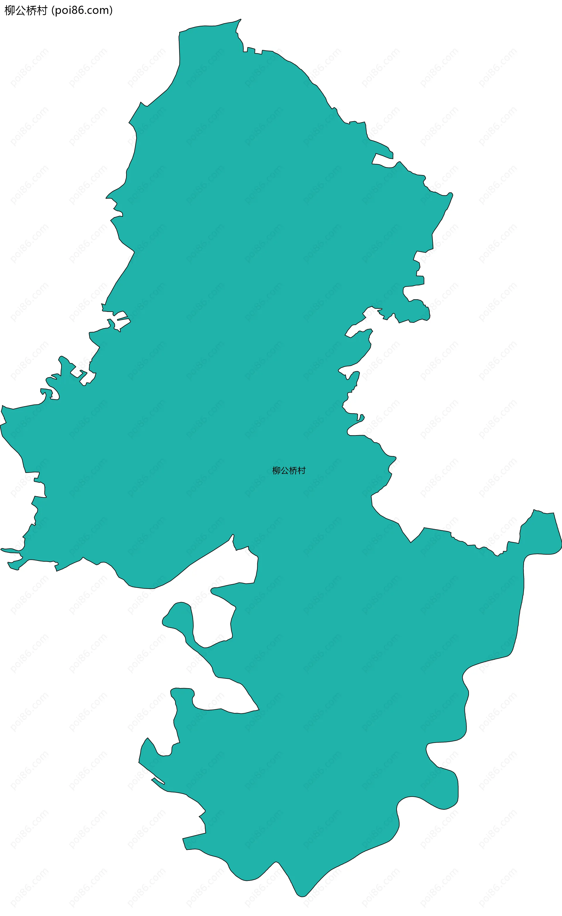 柳公桥村边界地图