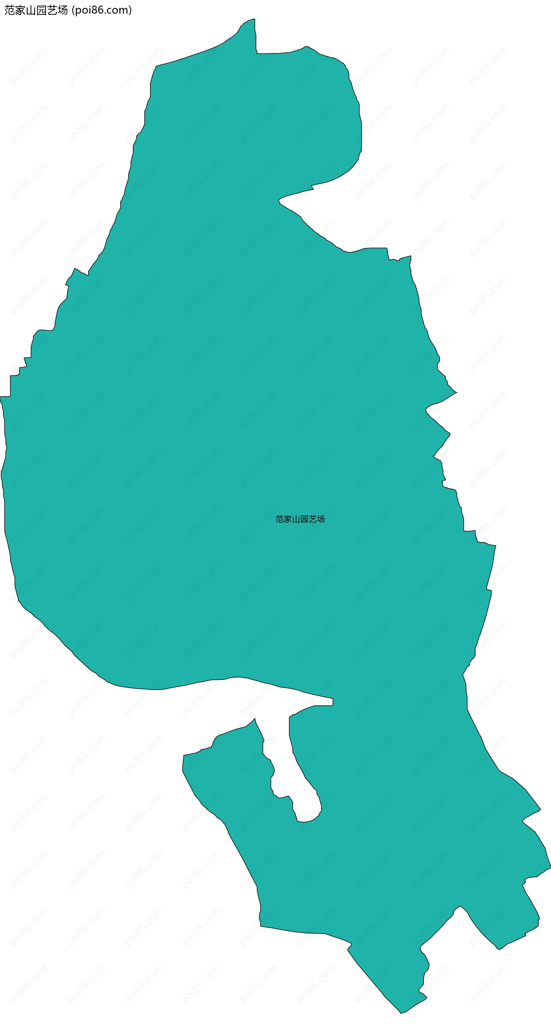 范家山园艺场边界地图