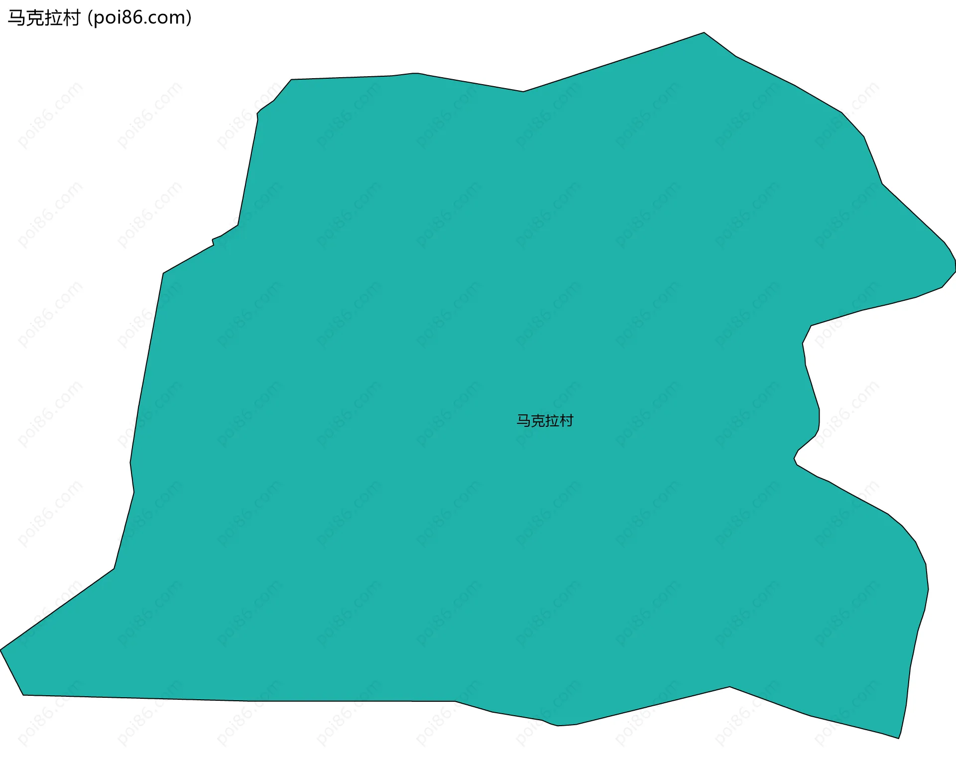 马克拉村边界地图