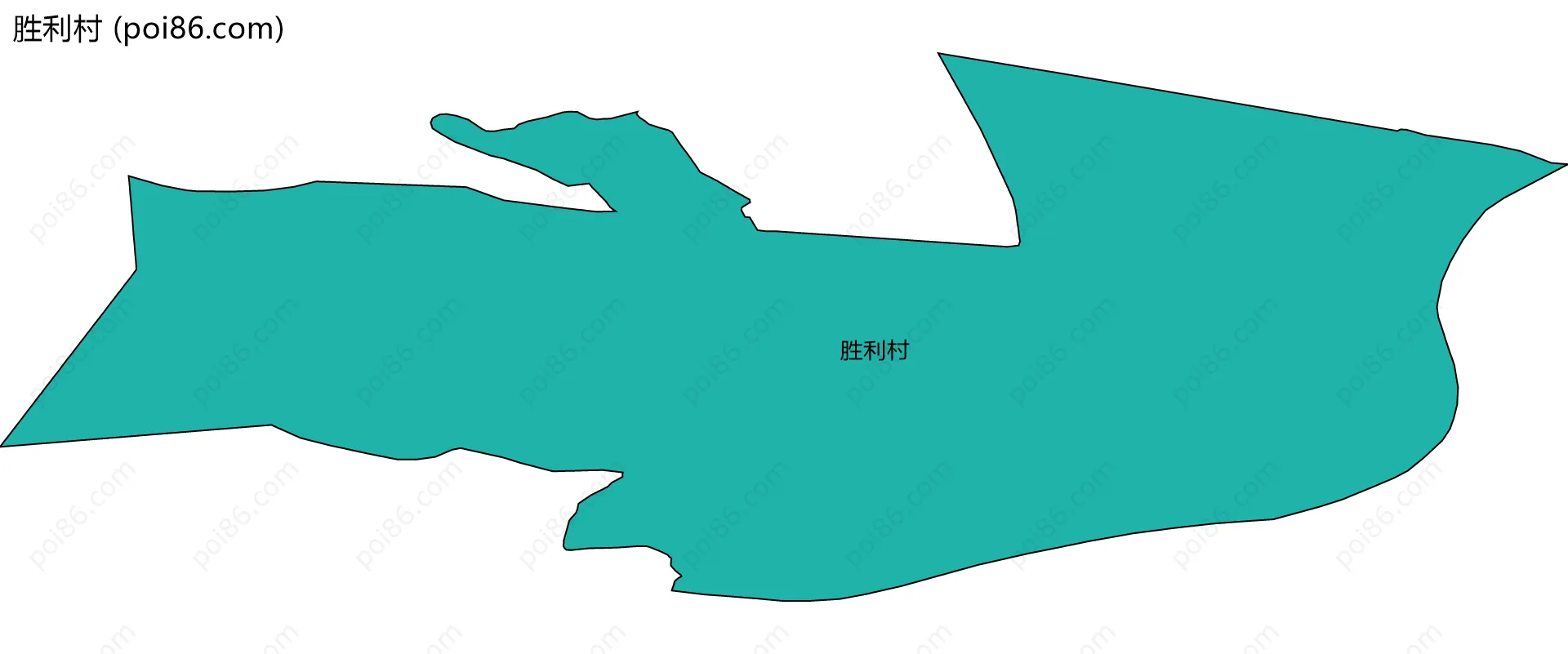 胜利村边界地图
