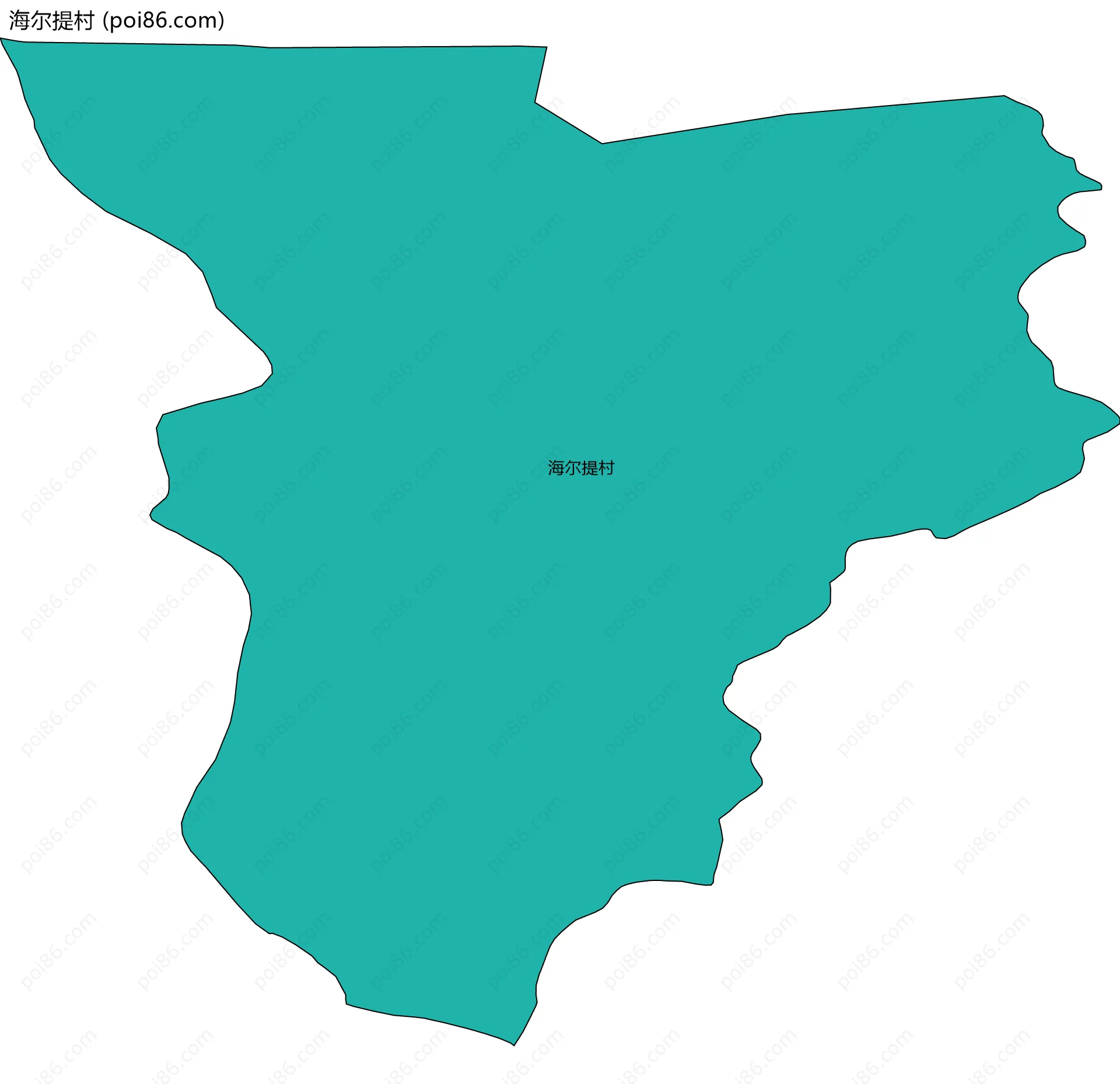 海尔提村边界地图