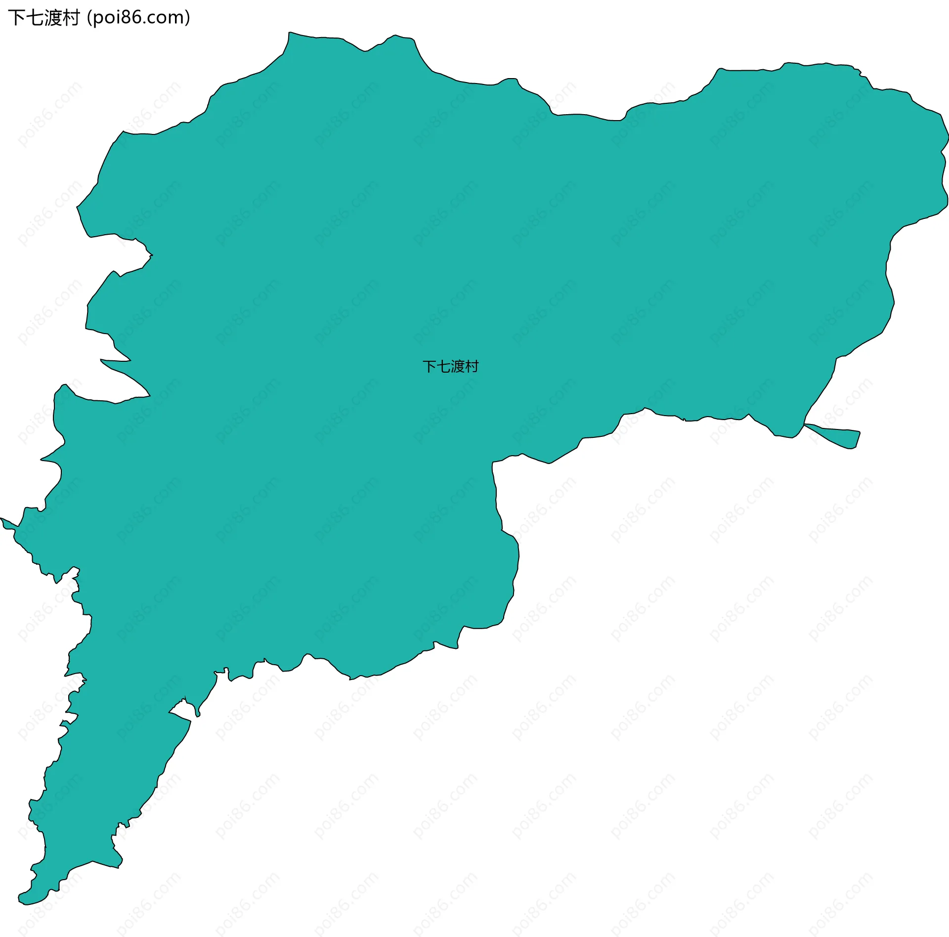 下七渡村边界地图